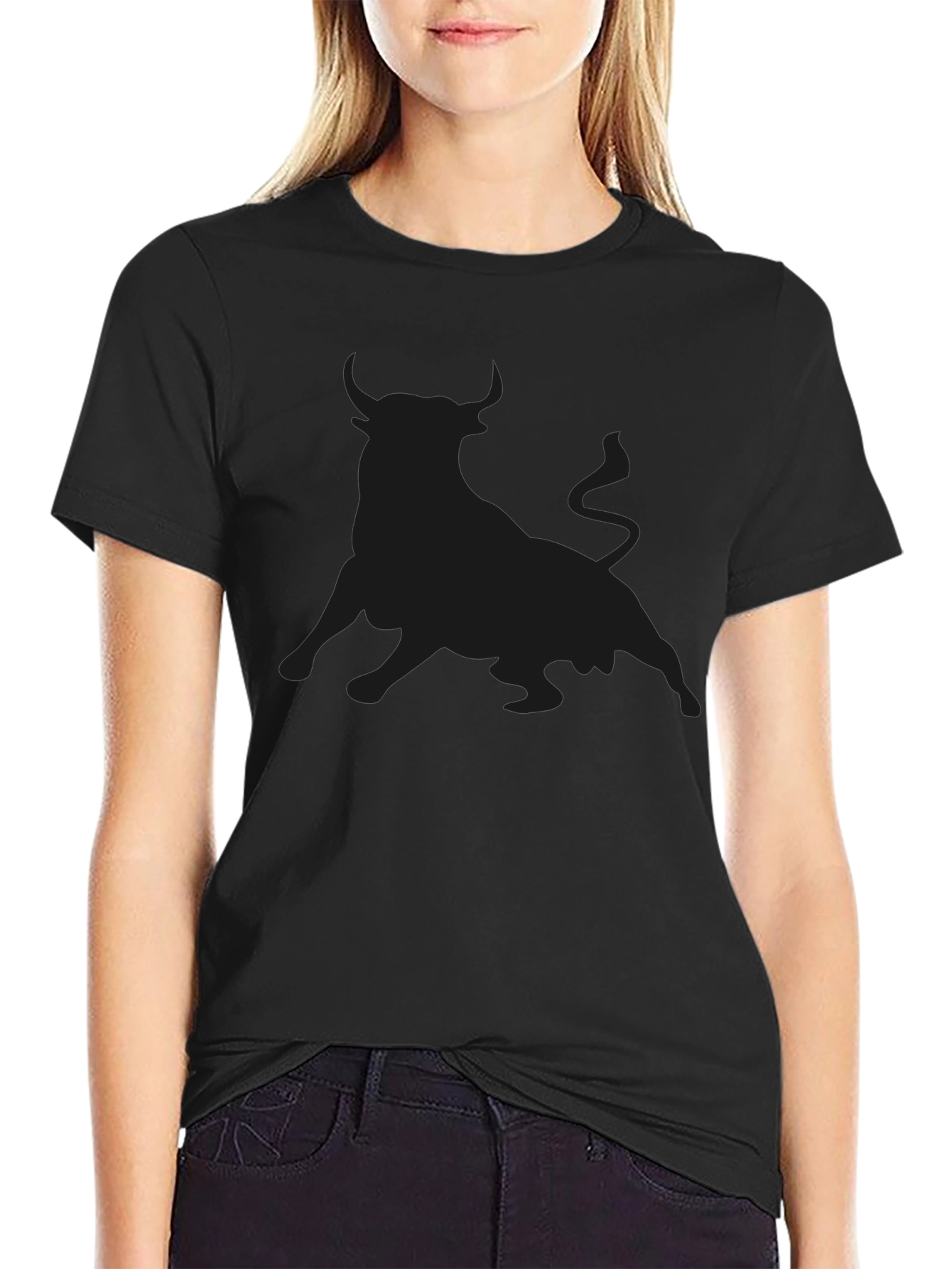 Black Bull Silhouette Graphic Tee