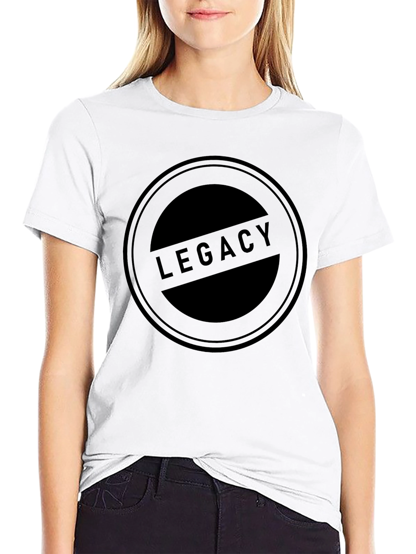 Legacy Graphic Print T-Shirt - Black