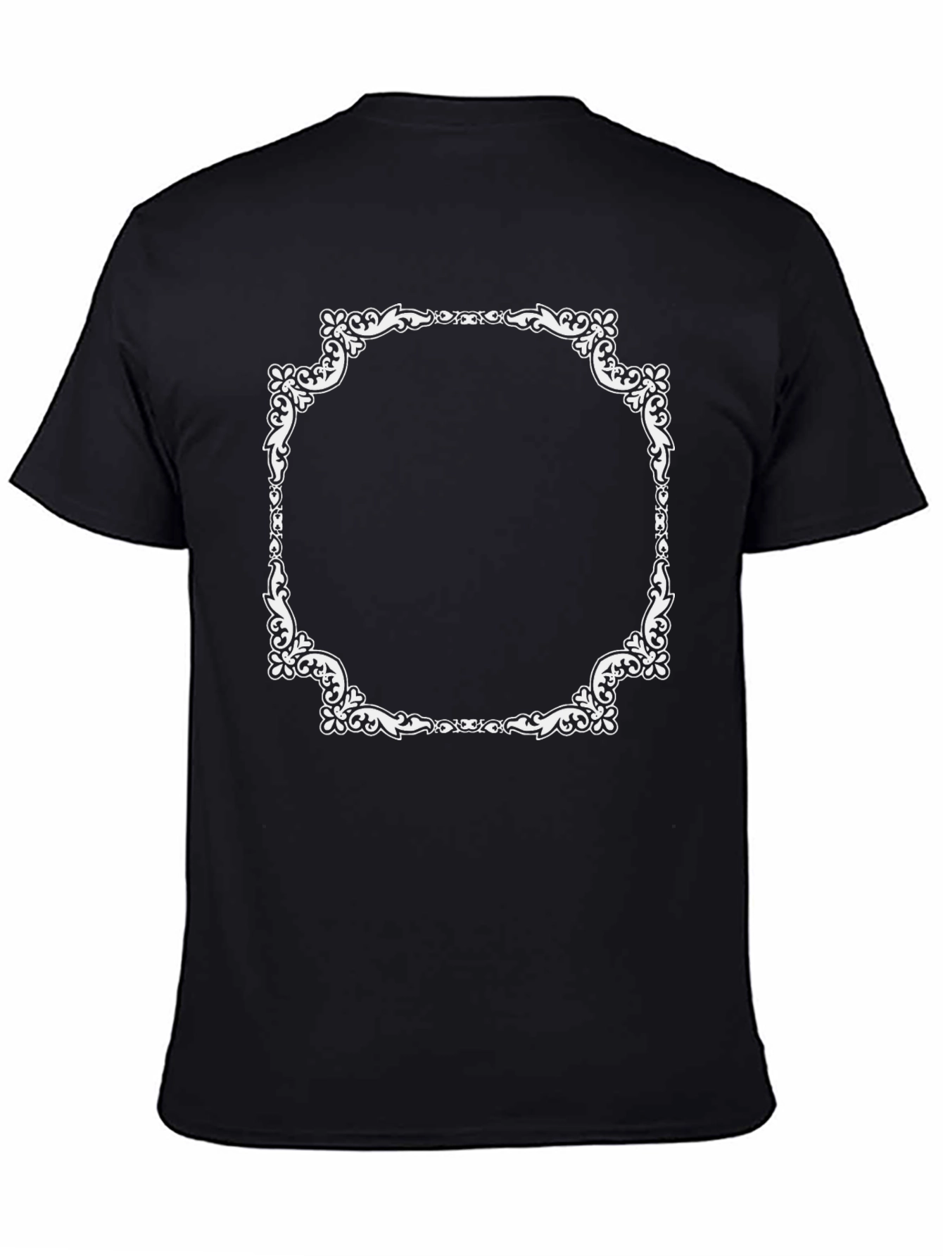Ornate Frame Black T-Shirt