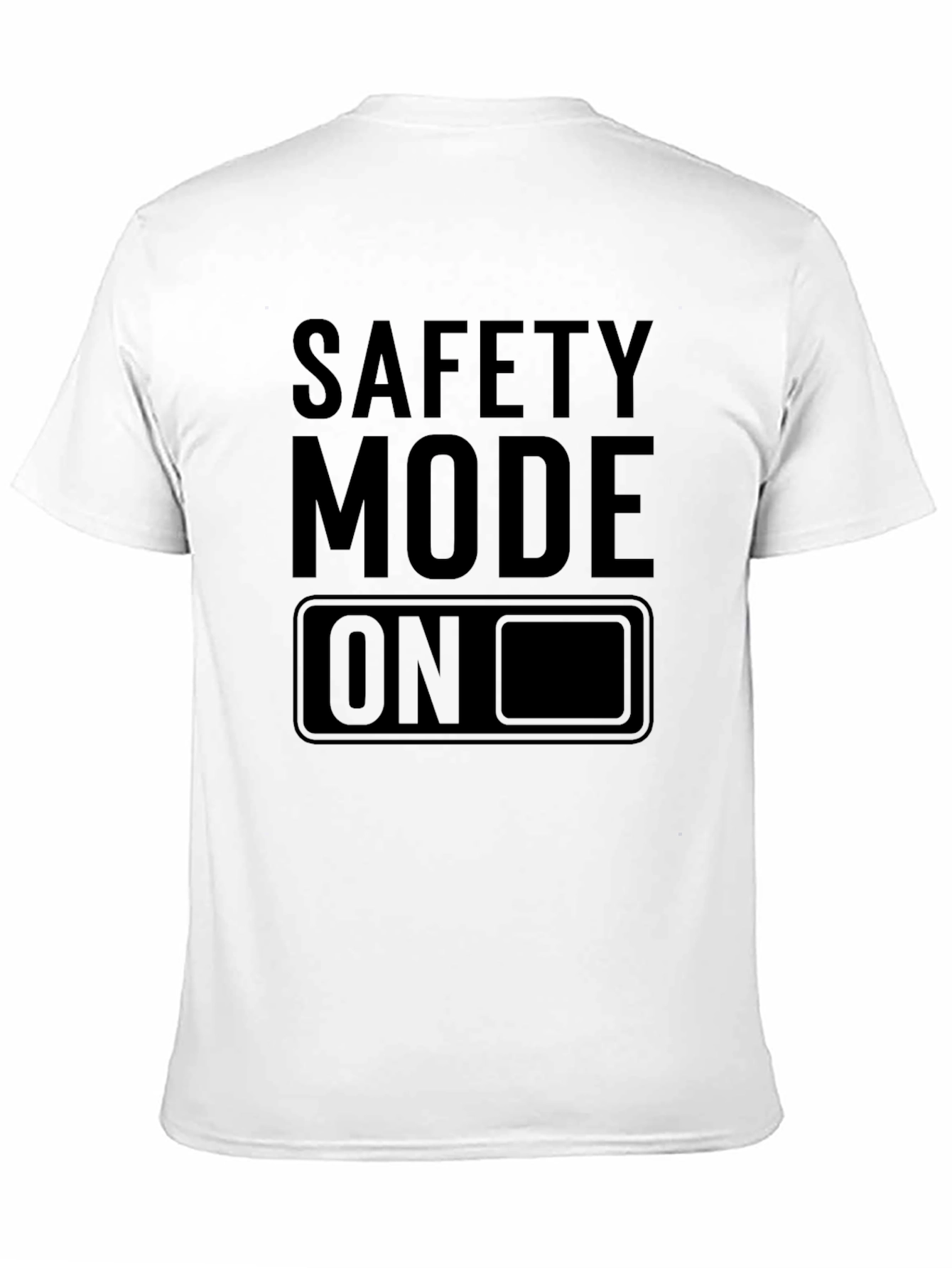 Safety Mode On Black Graphic Tee