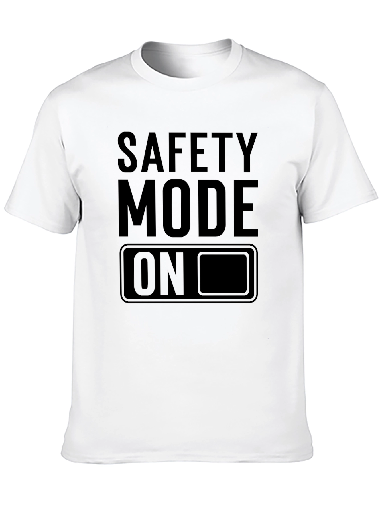 Safety Mode On Black Graphic Tee