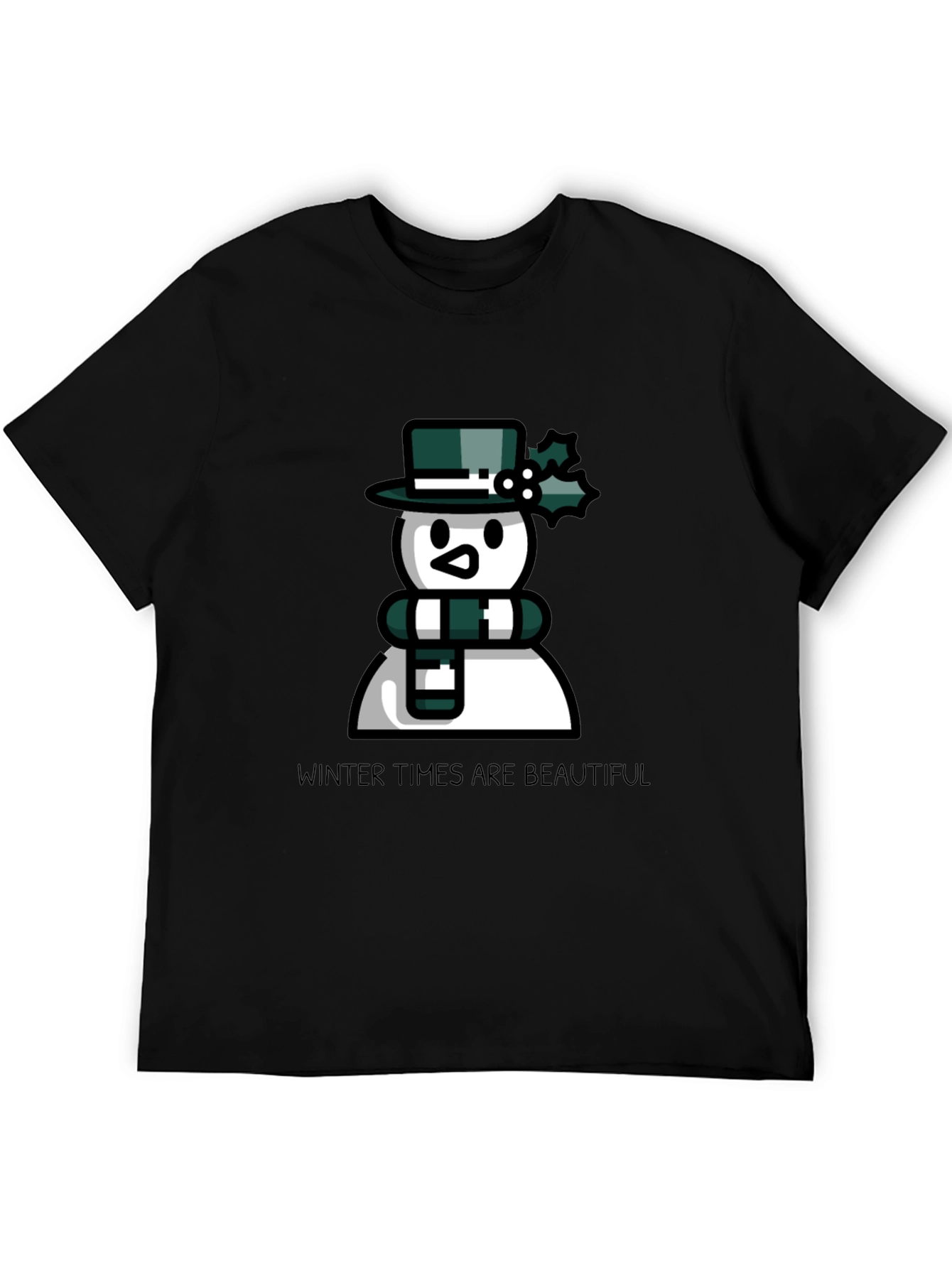 Winter Times are Beautiful Black T-Shirt