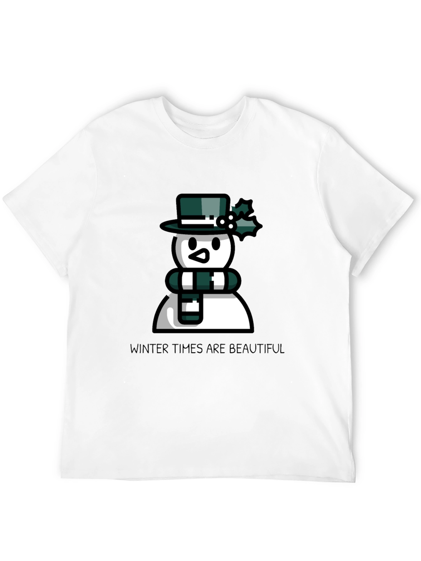 Winter Times are Beautiful Black T-Shirt