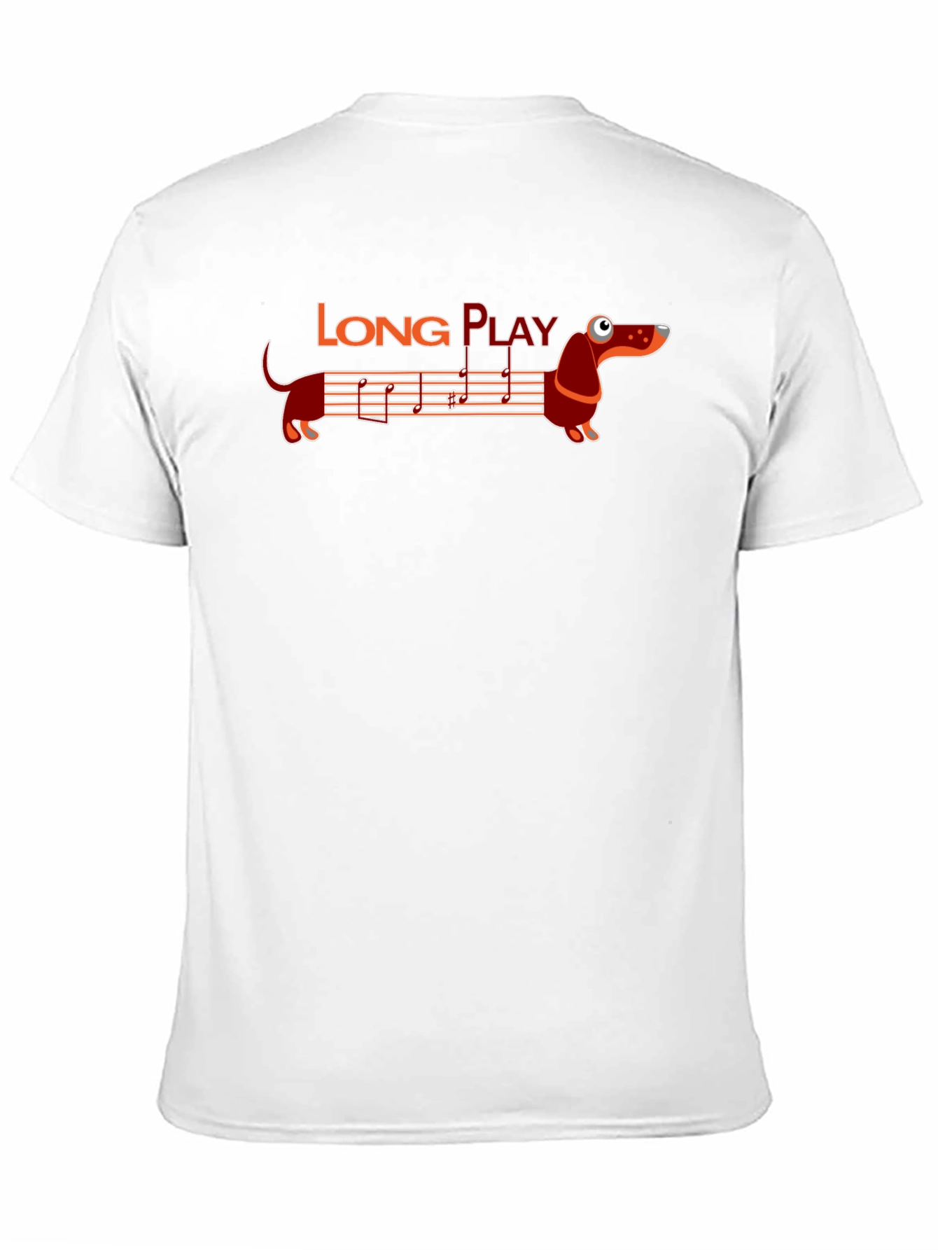 Long Play Dachshund Graphic Tee - Music Lovers Shirt