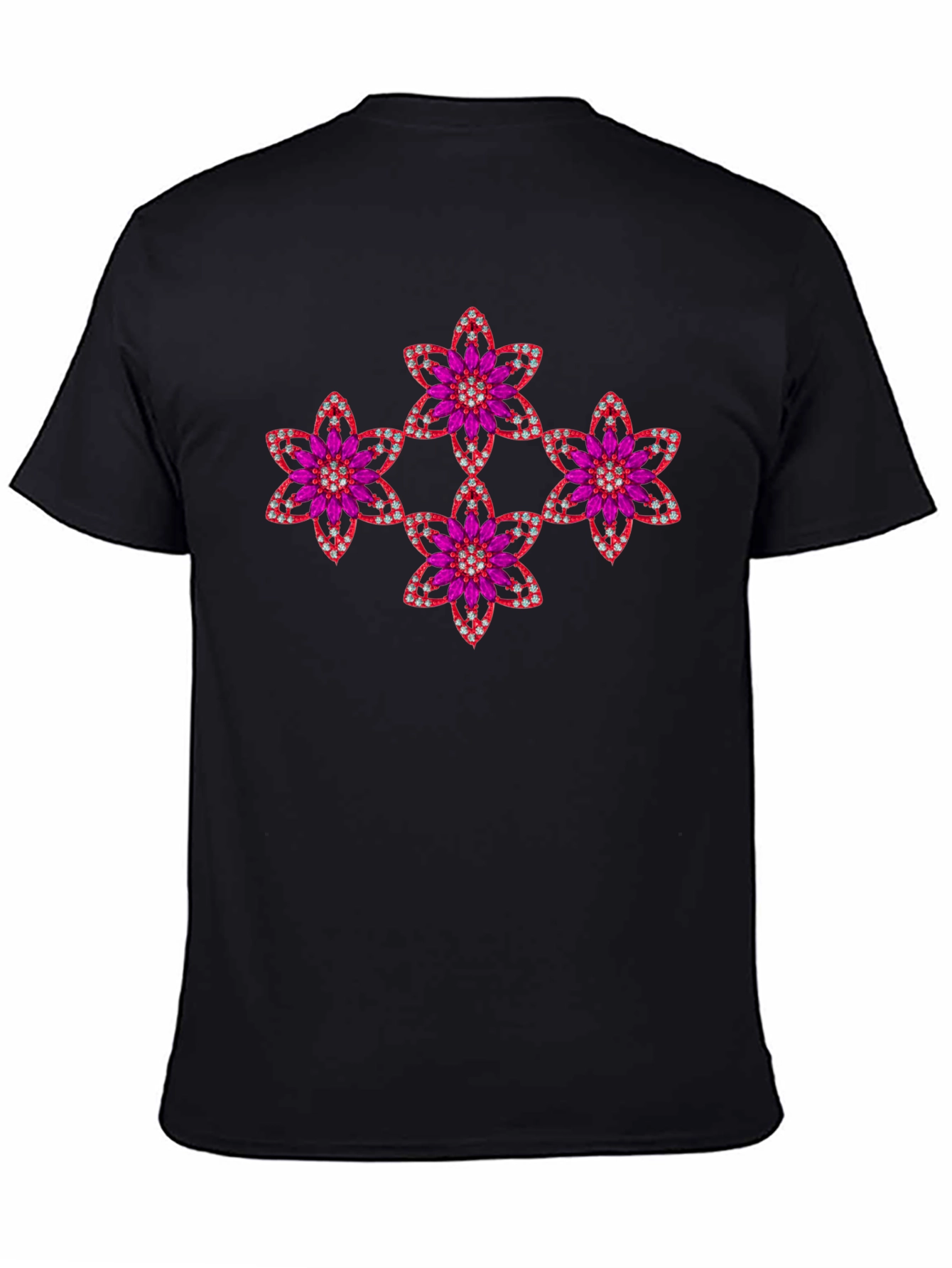Floral Jewel Tee - Sparkle & Shine!