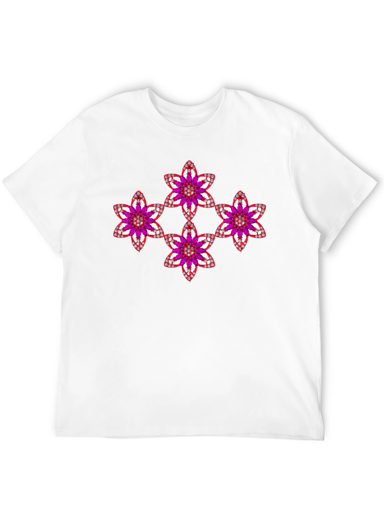 Floral Jewel Tee - Sparkle & Shine!