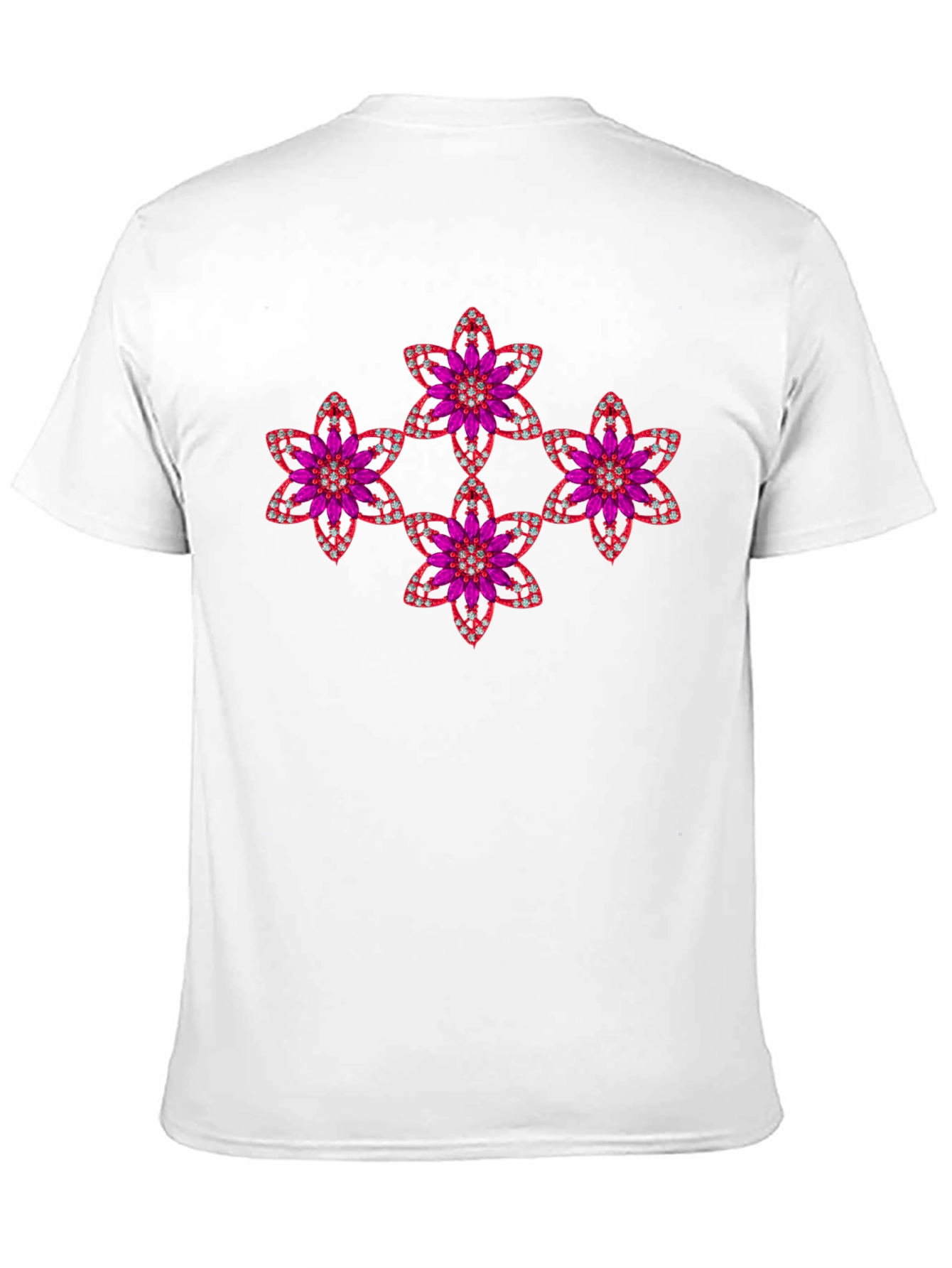 Floral Jewel Tee - Sparkle & Shine!