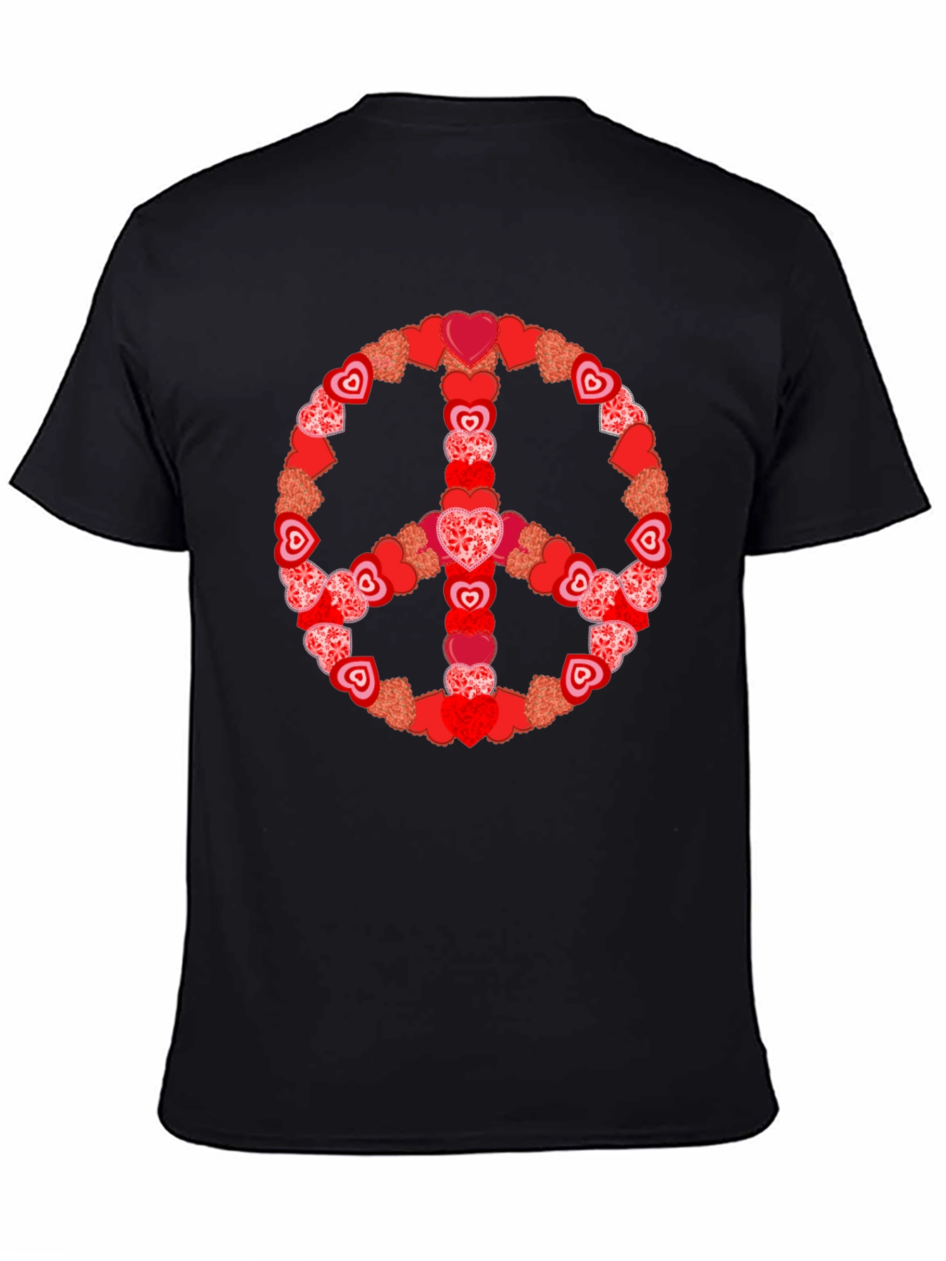 Heart Peace Sign Graphic Tee - Valentines Day Gift