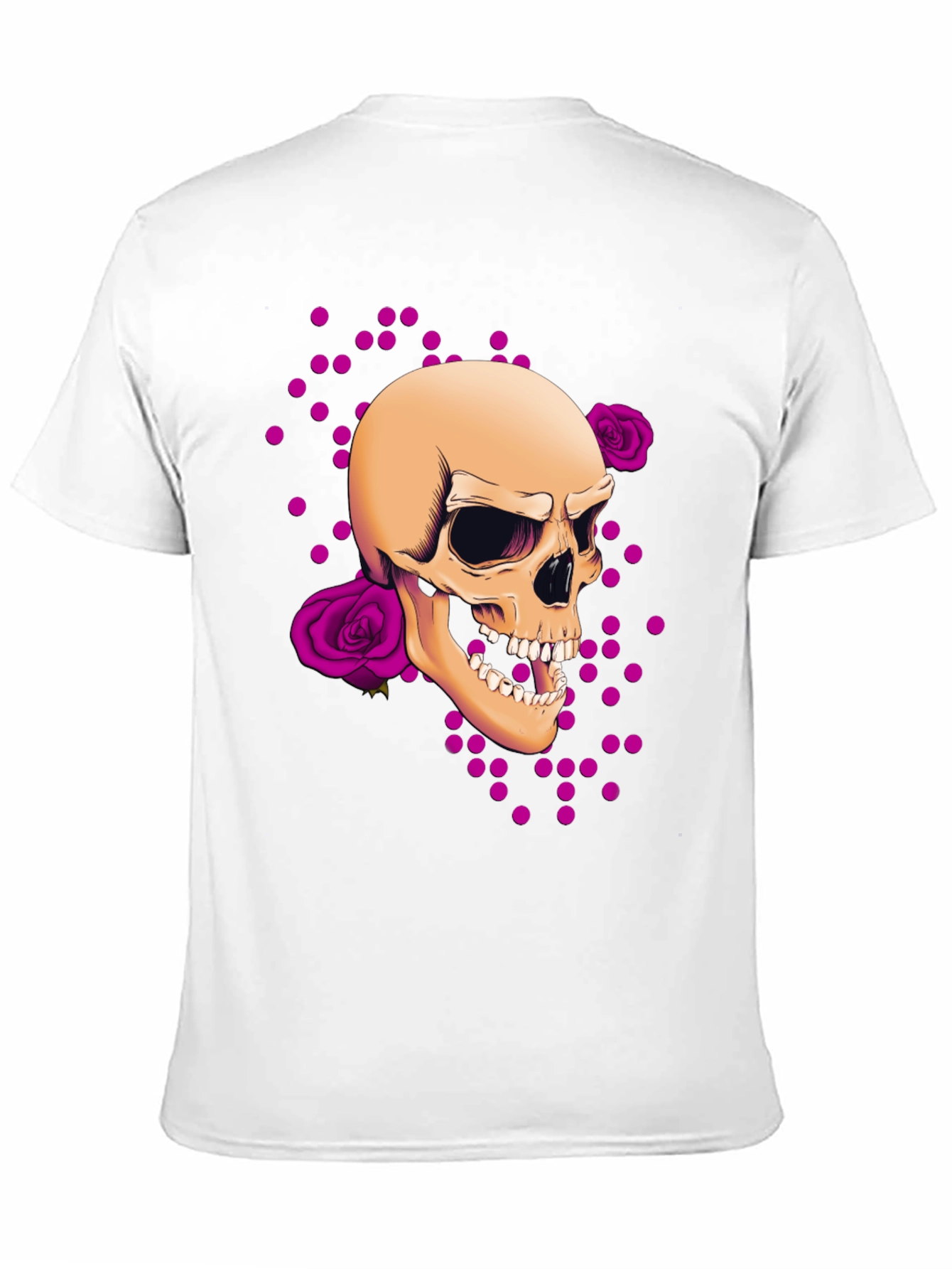 Skull & Roses Graphic Tee - Edgy Style