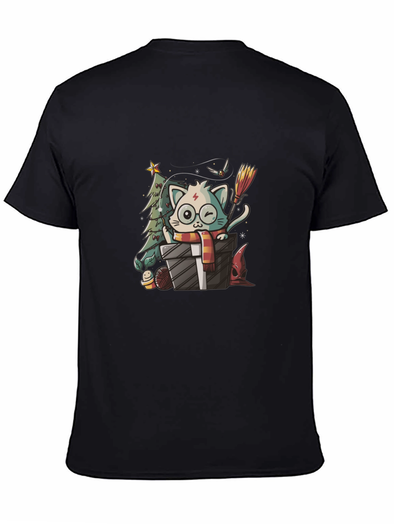 Harry Potter Christmas Cat T-Shirt