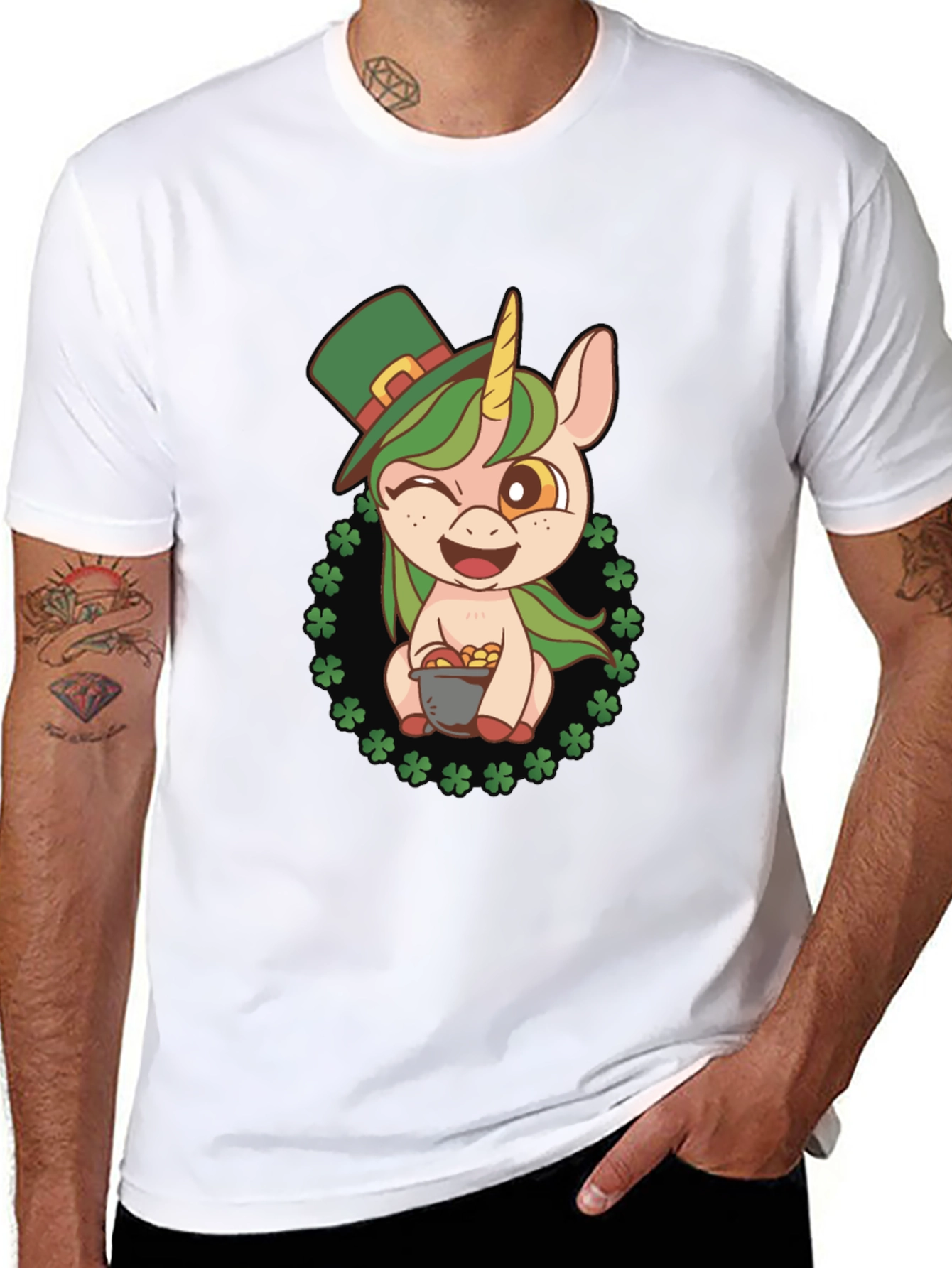 Lucky Unicorn St. Patricks Day T-Shirt
