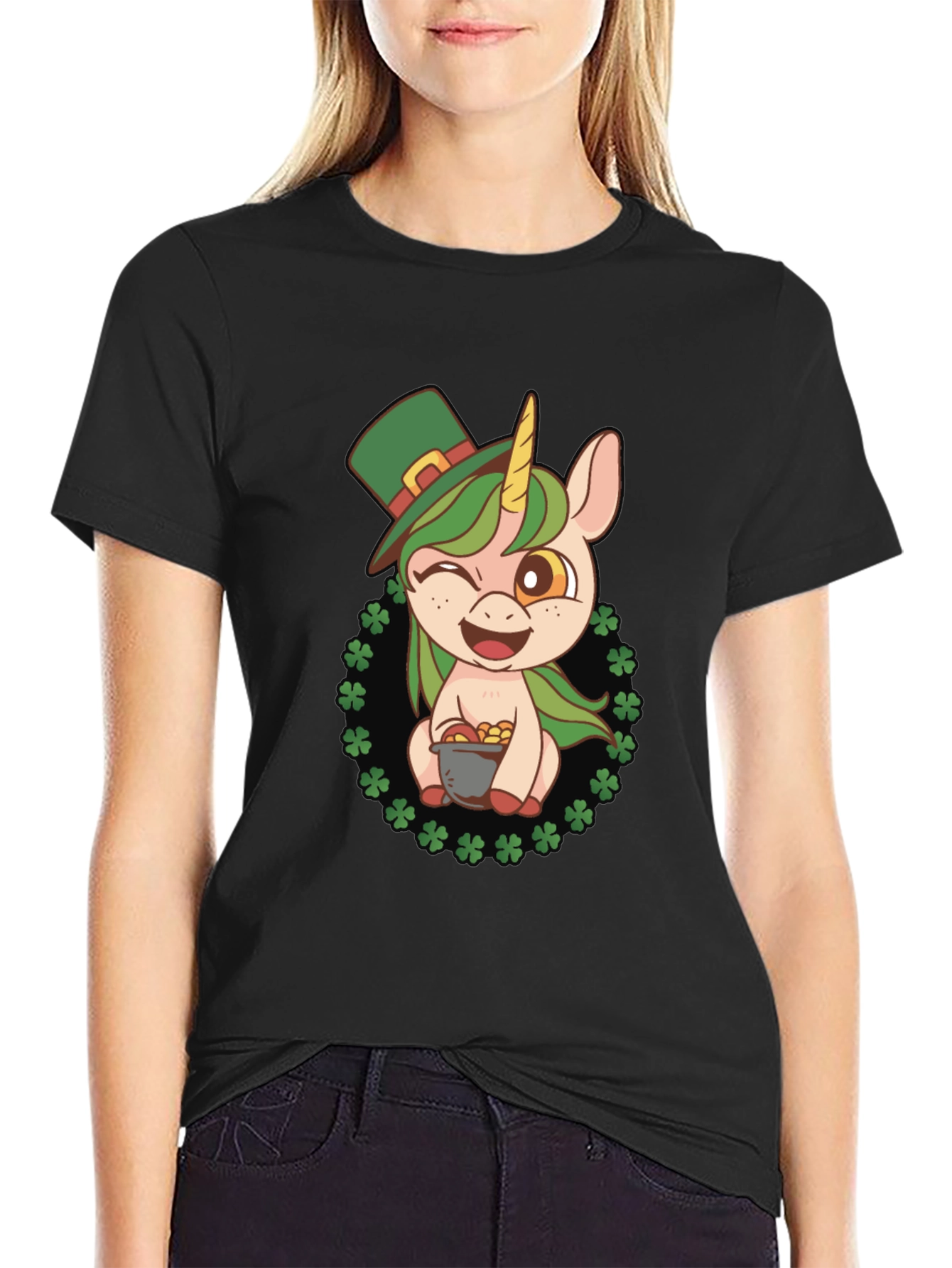 Lucky Unicorn St. Patricks Day T-Shirt