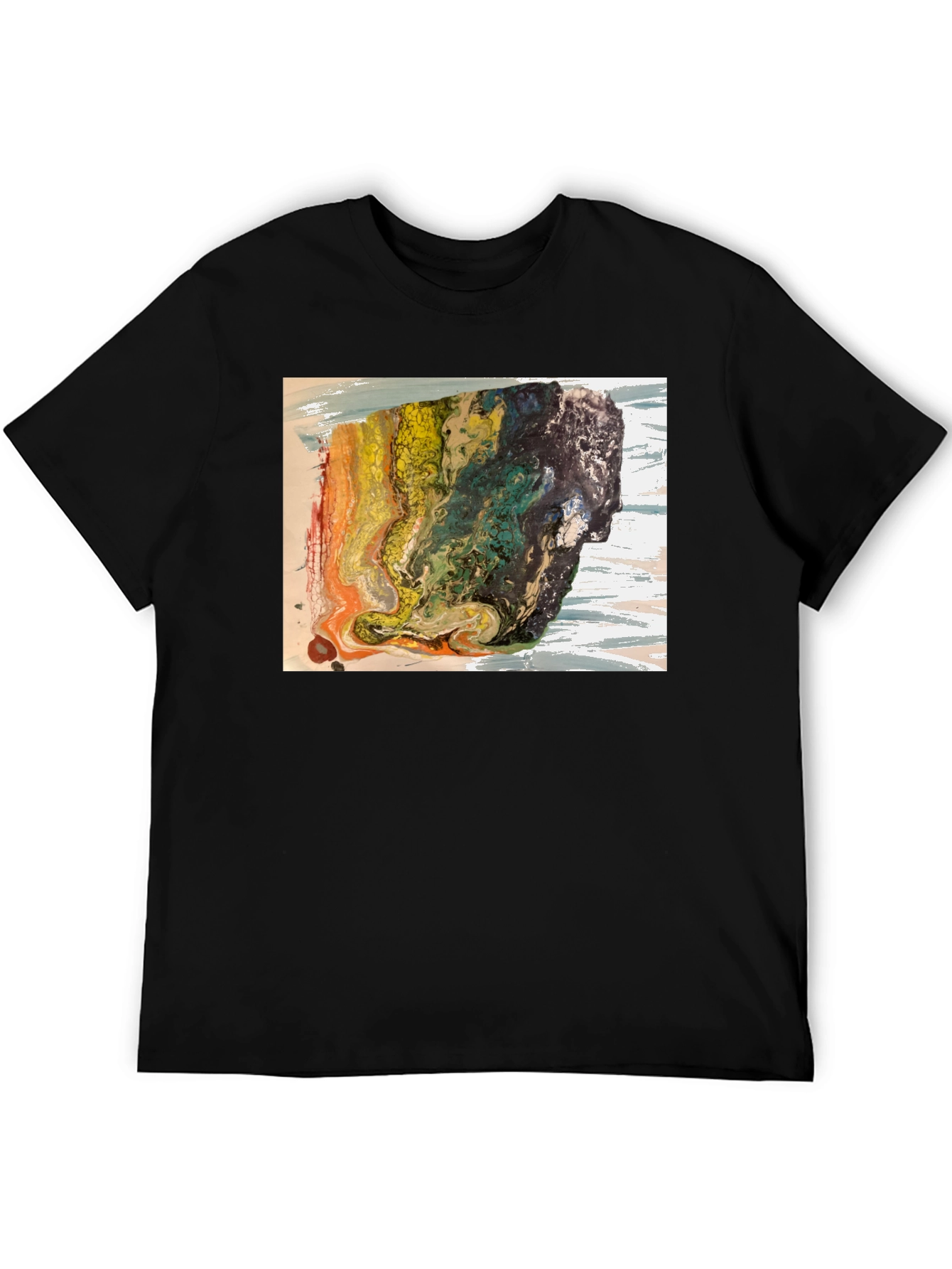 Abstract Art Graphic T-Shirt - Modern Style