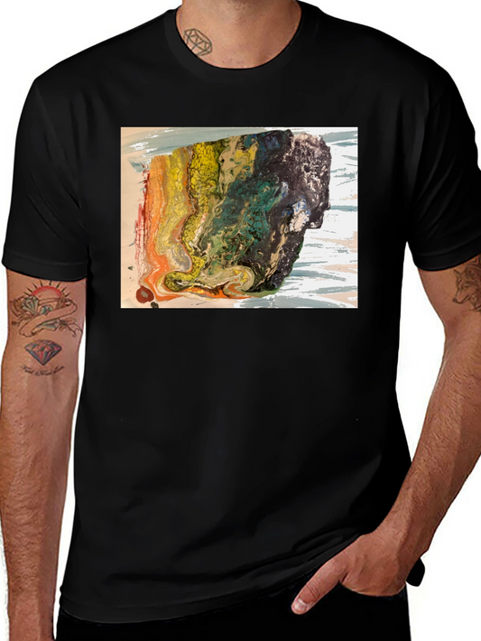 Abstract Art Graphic T-Shirt - Modern Style