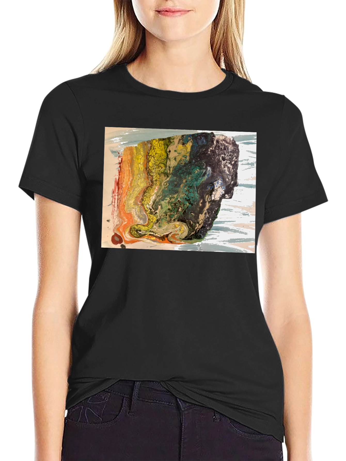 Abstract Art Graphic T-Shirt - Modern Style