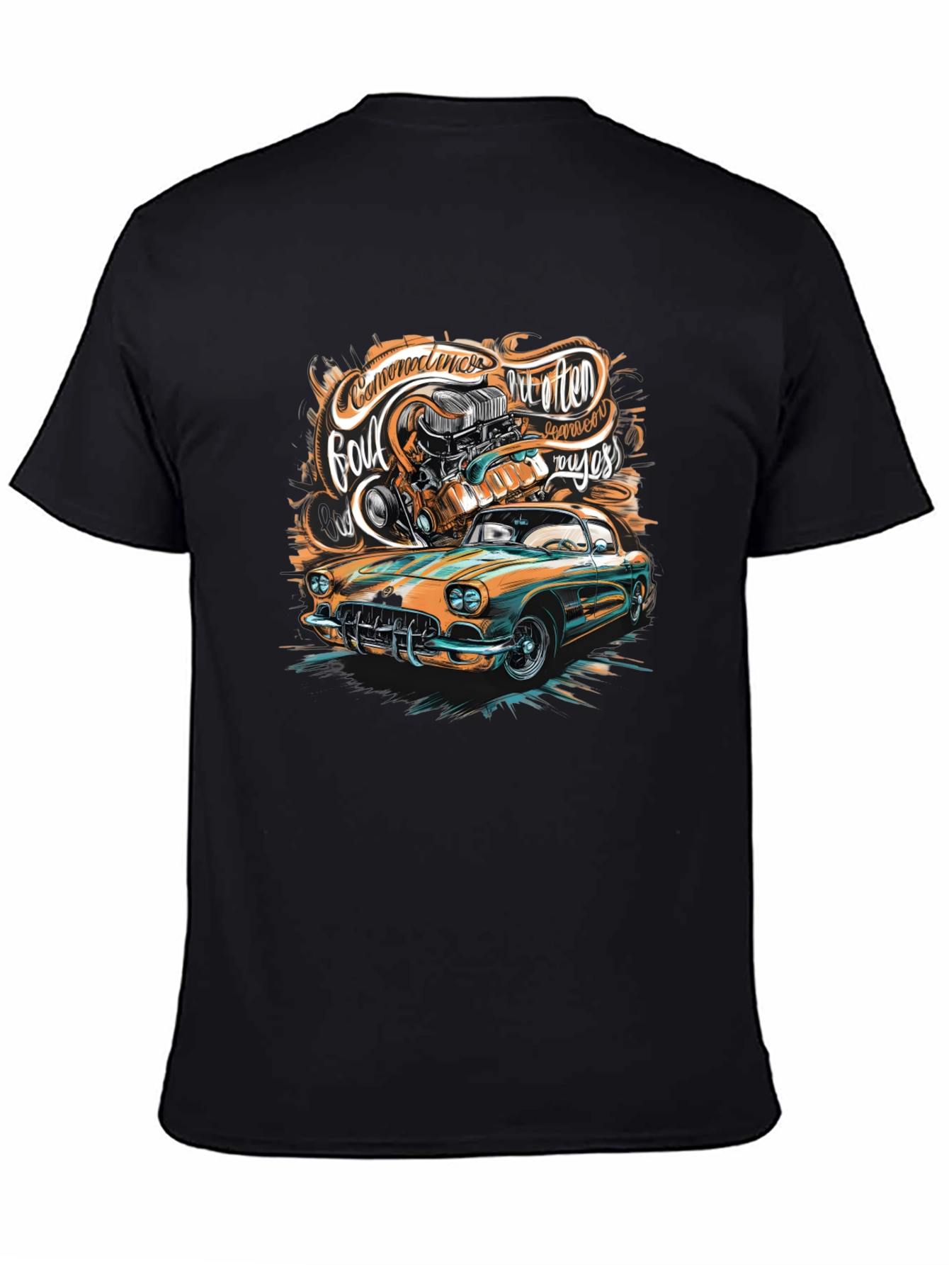 Classic Car Graphic T-Shirt - Custom Design