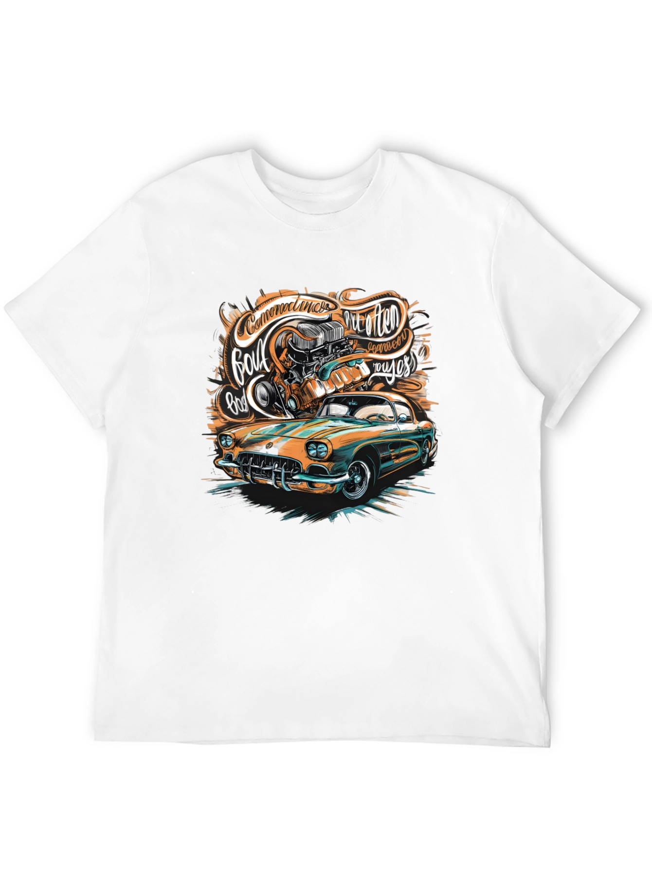 Classic Car Graphic T-Shirt - Custom Design