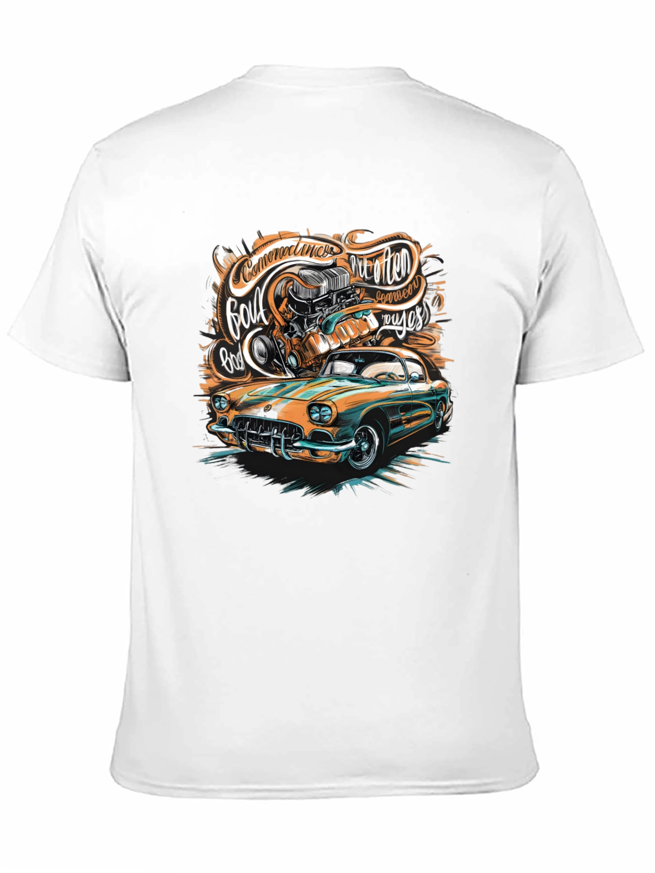 Classic Car Graphic T-Shirt - Custom Design