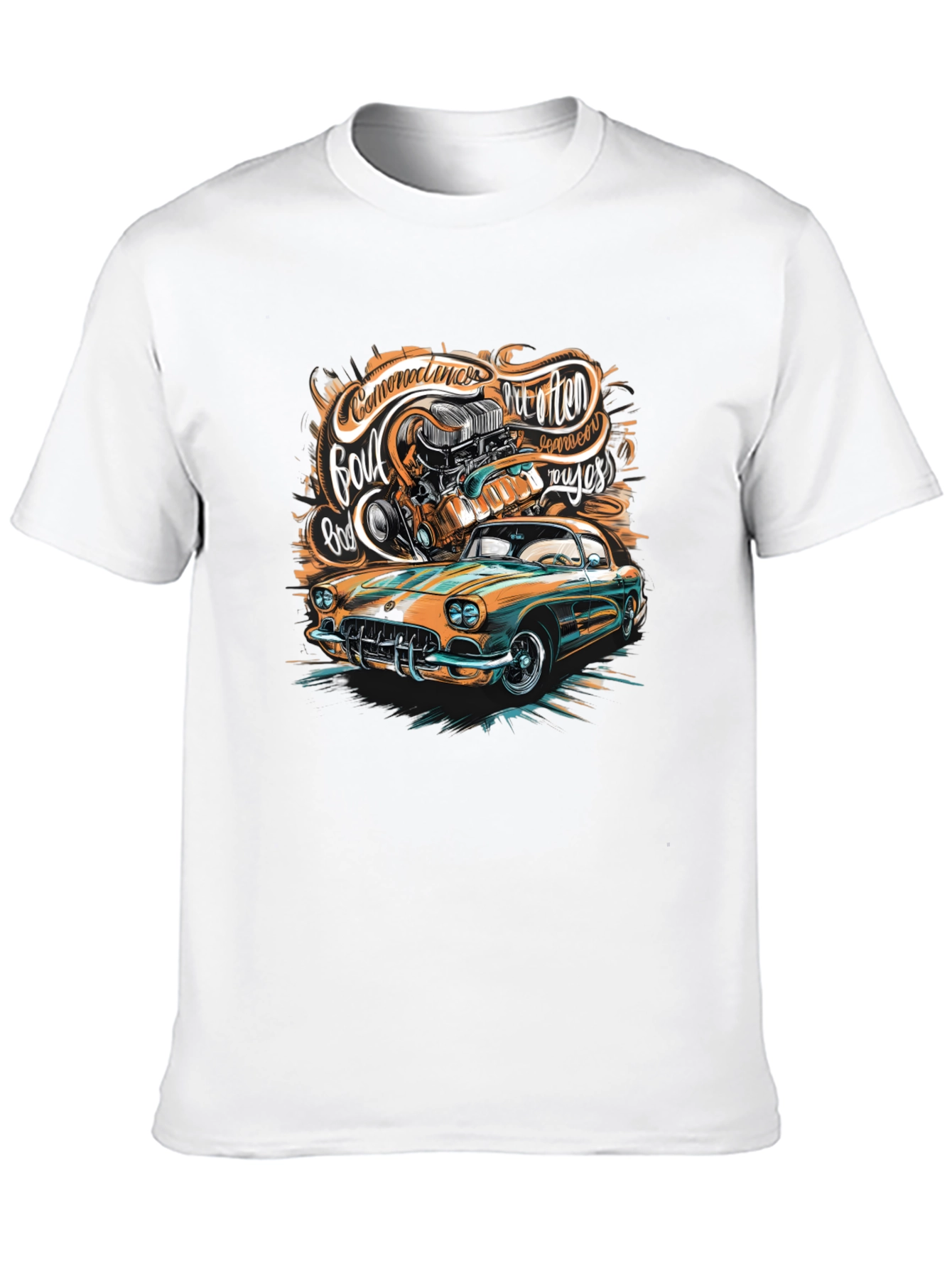 Classic Car Graphic T-Shirt - Custom Design
