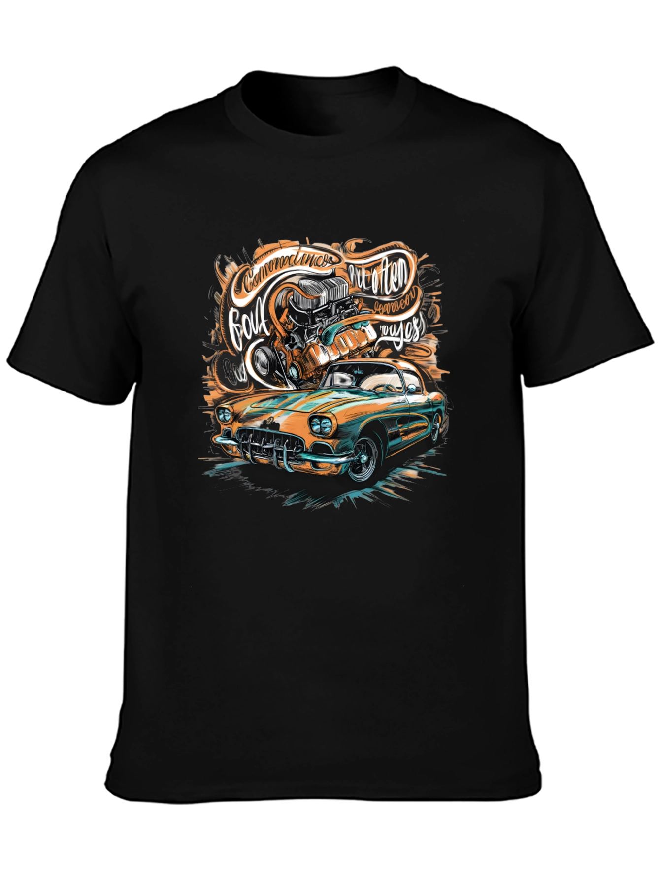 Classic Car Graphic T-Shirt - Custom Design