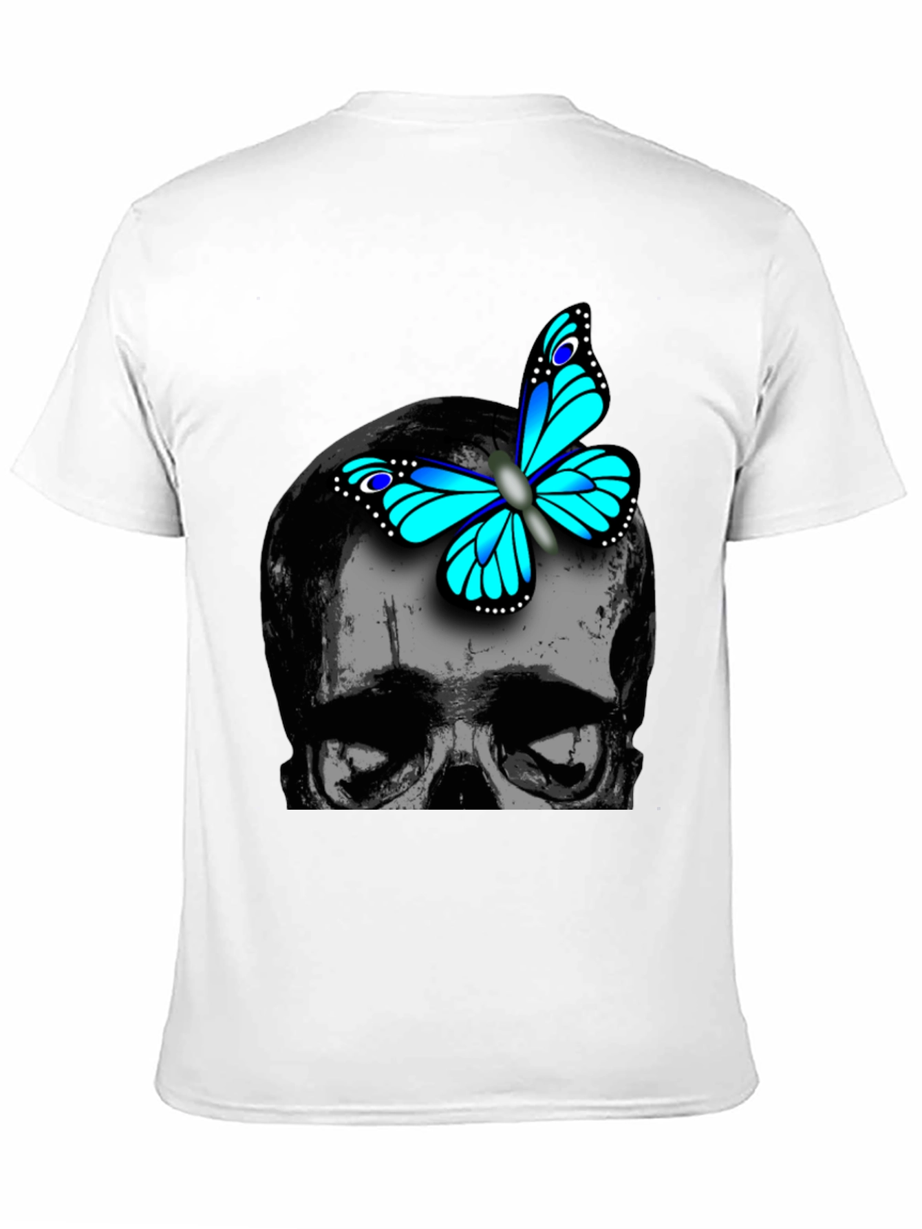 Skull & Butterfly Graphic T-Shirt - Trendy Design