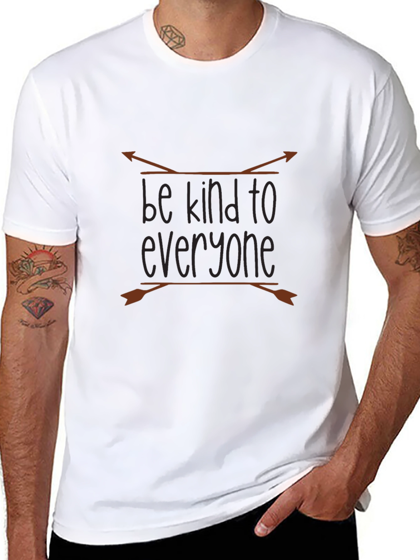 Be Kind to Everyone Black Graphic Tee