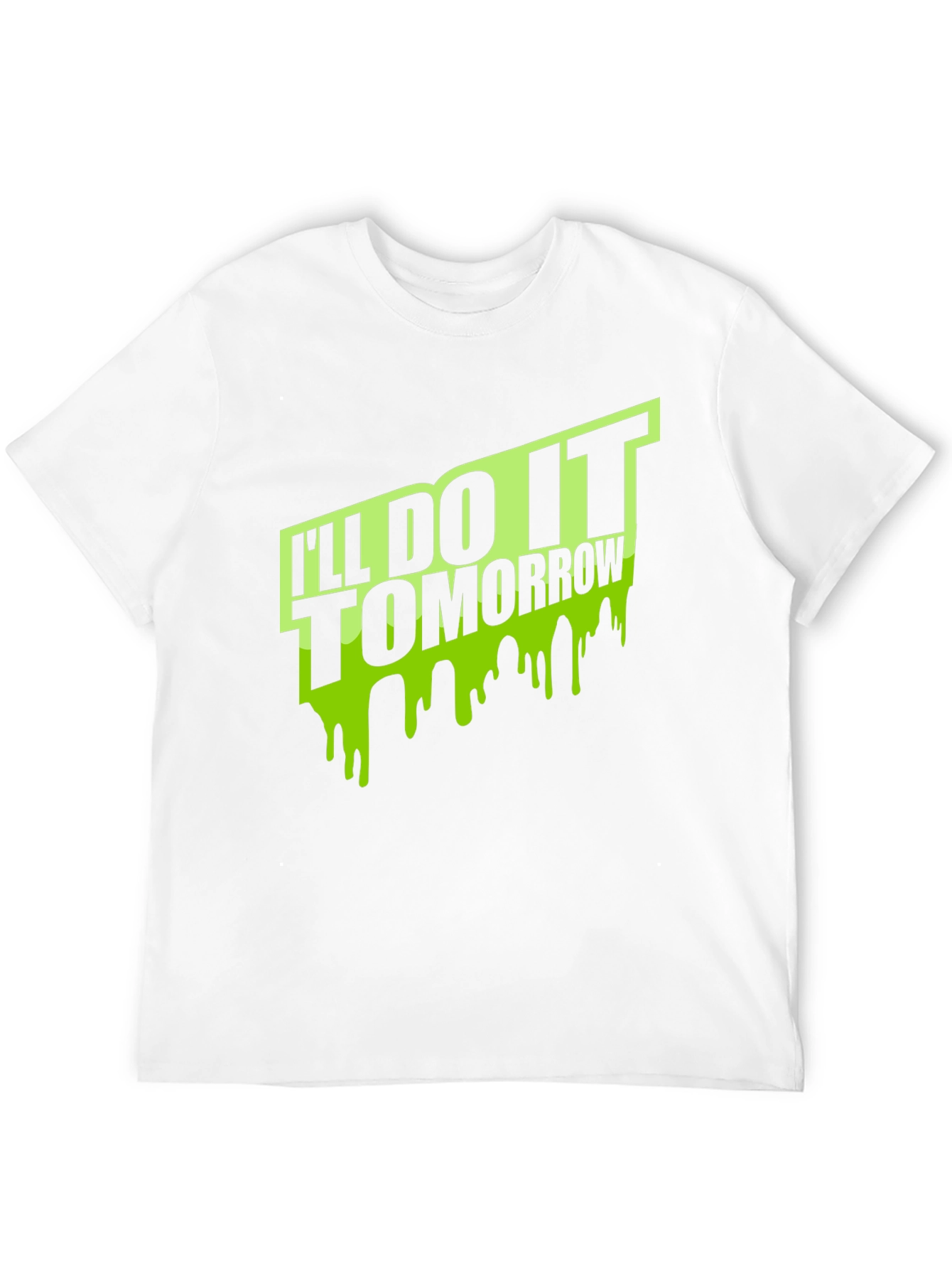 Ill Do It Tomorrow Mens Black T-Shirt