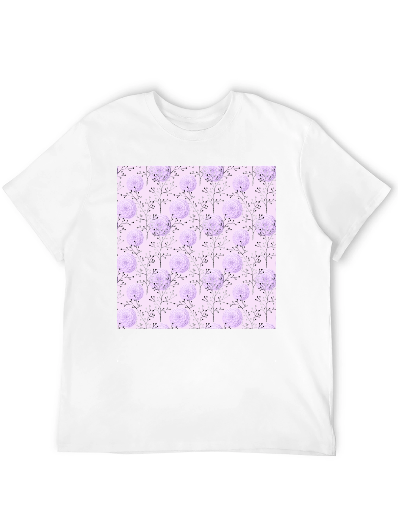 Floral Patterned T-Shirt - Trendy & Stylish