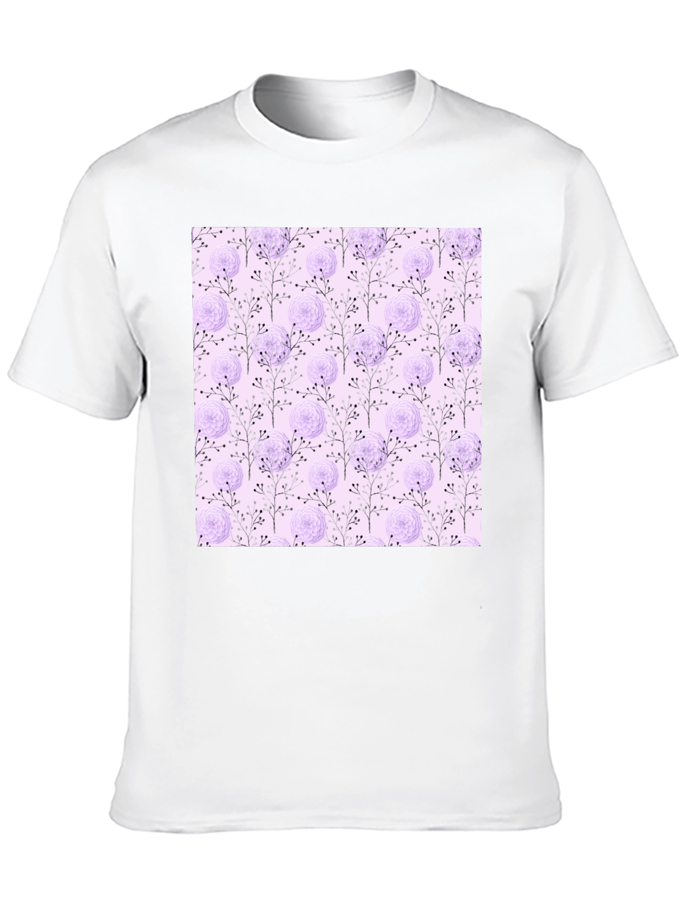 Floral Patterned T-Shirt - Trendy & Stylish