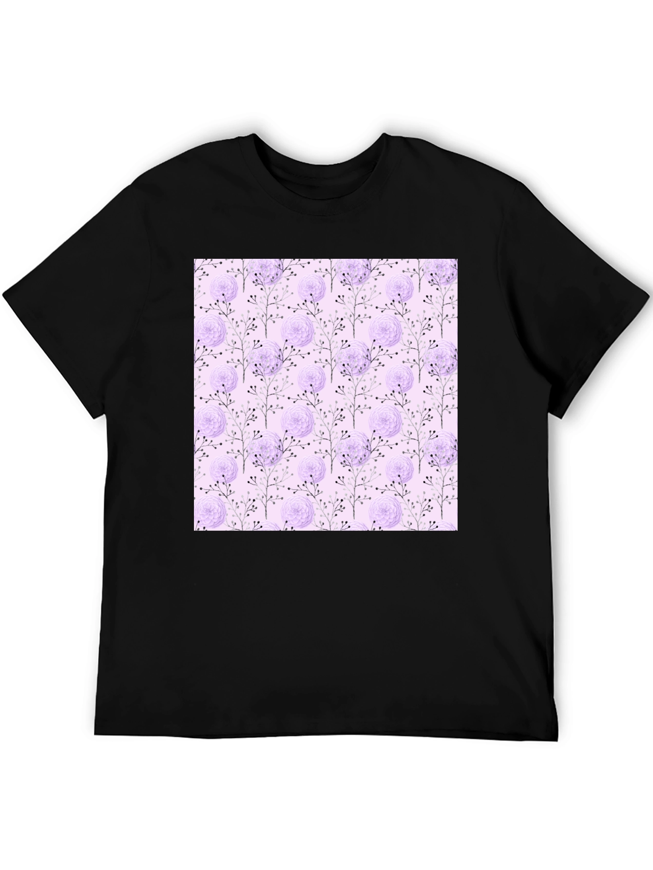 Floral Patterned T-Shirt - Trendy & Stylish