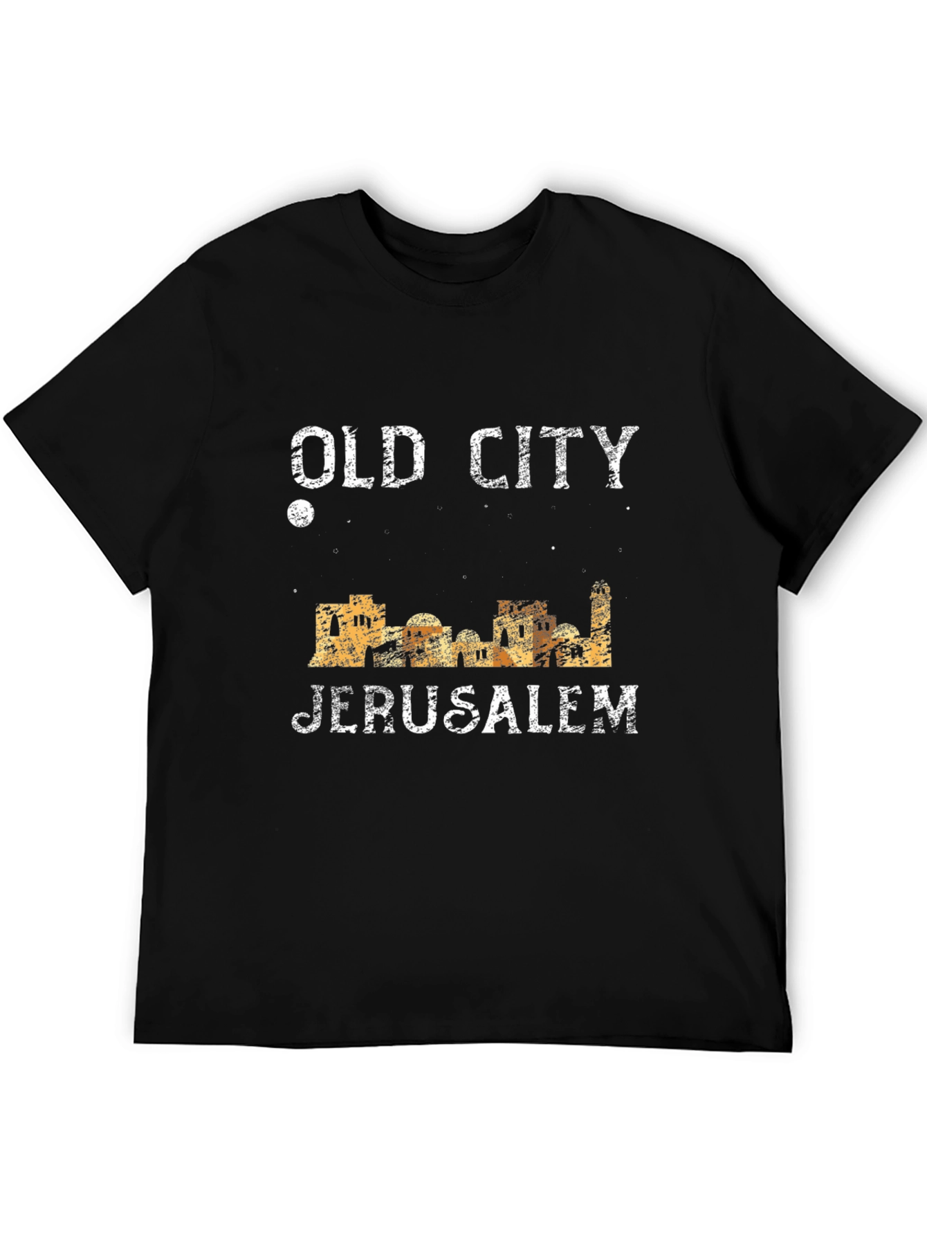 Old City Jerusalem Black Graphic Tee