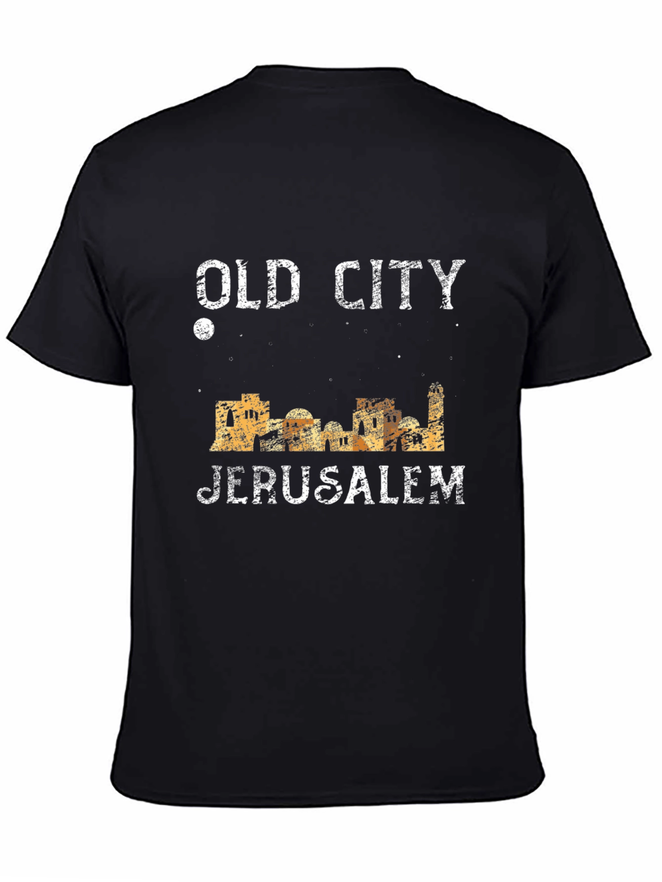Old City Jerusalem Black Graphic Tee