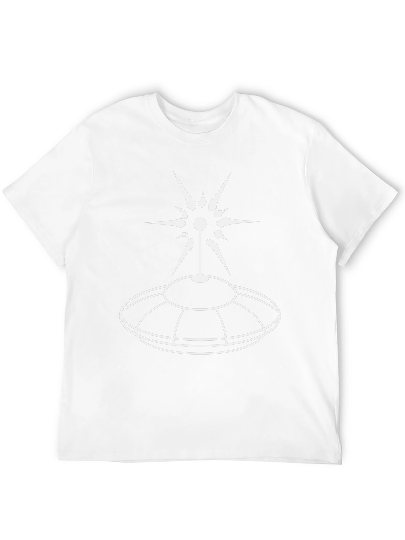 UFO Abduction T-Shirt - Black Cotton Graphic Tee