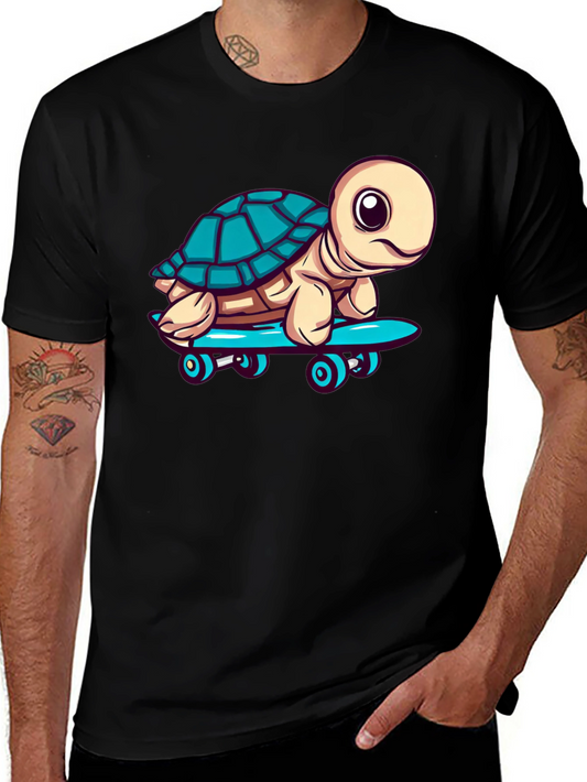 Turtle Skateboard Graphic T-Shirt
