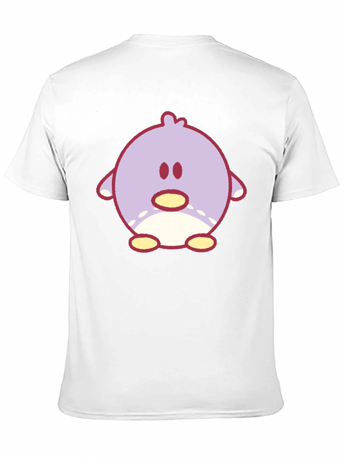 Cute Cartoon Chick Graphic Tee - Black