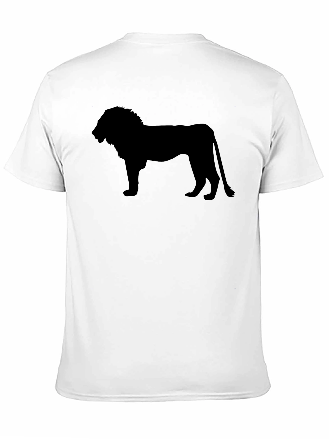 Lion Silhouette Black T-Shirt