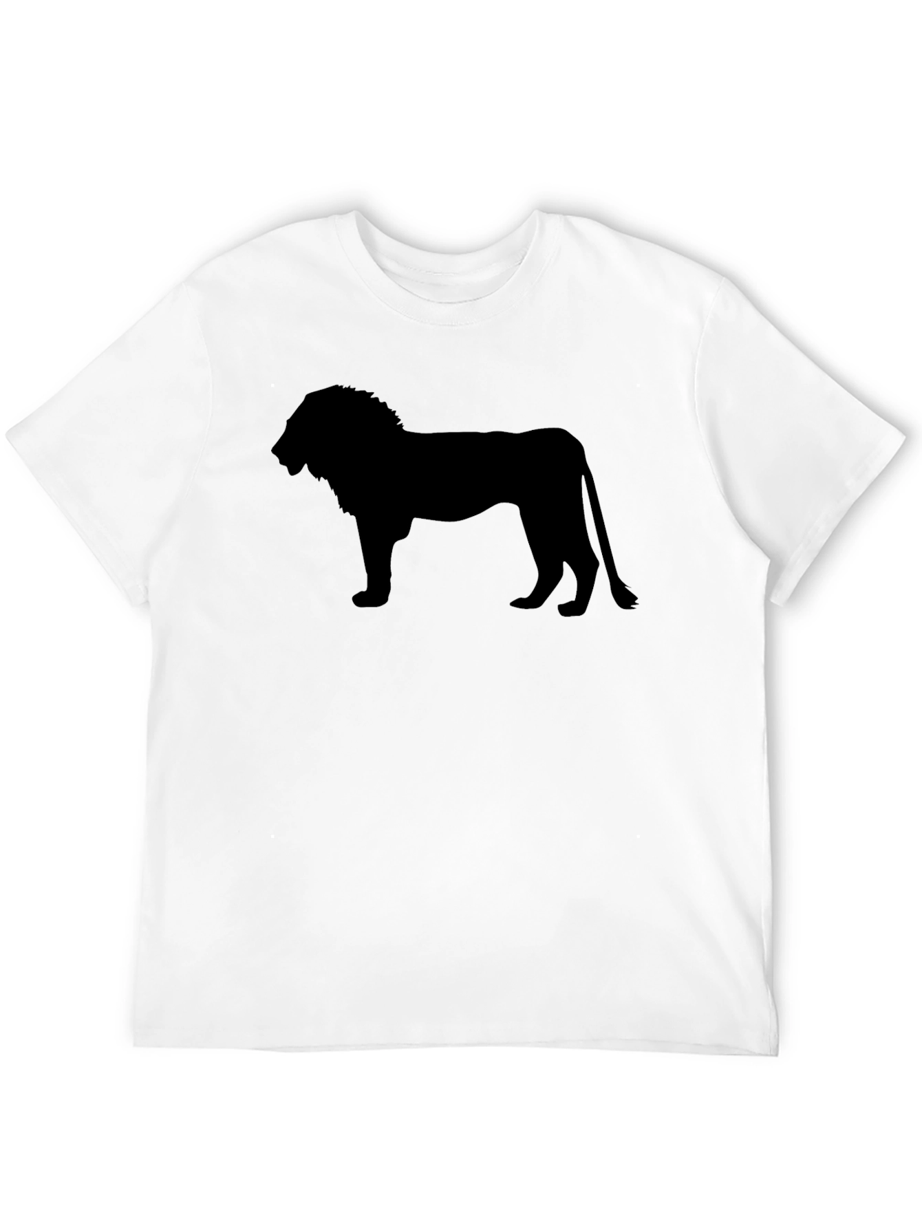 Lion Silhouette Black T-Shirt