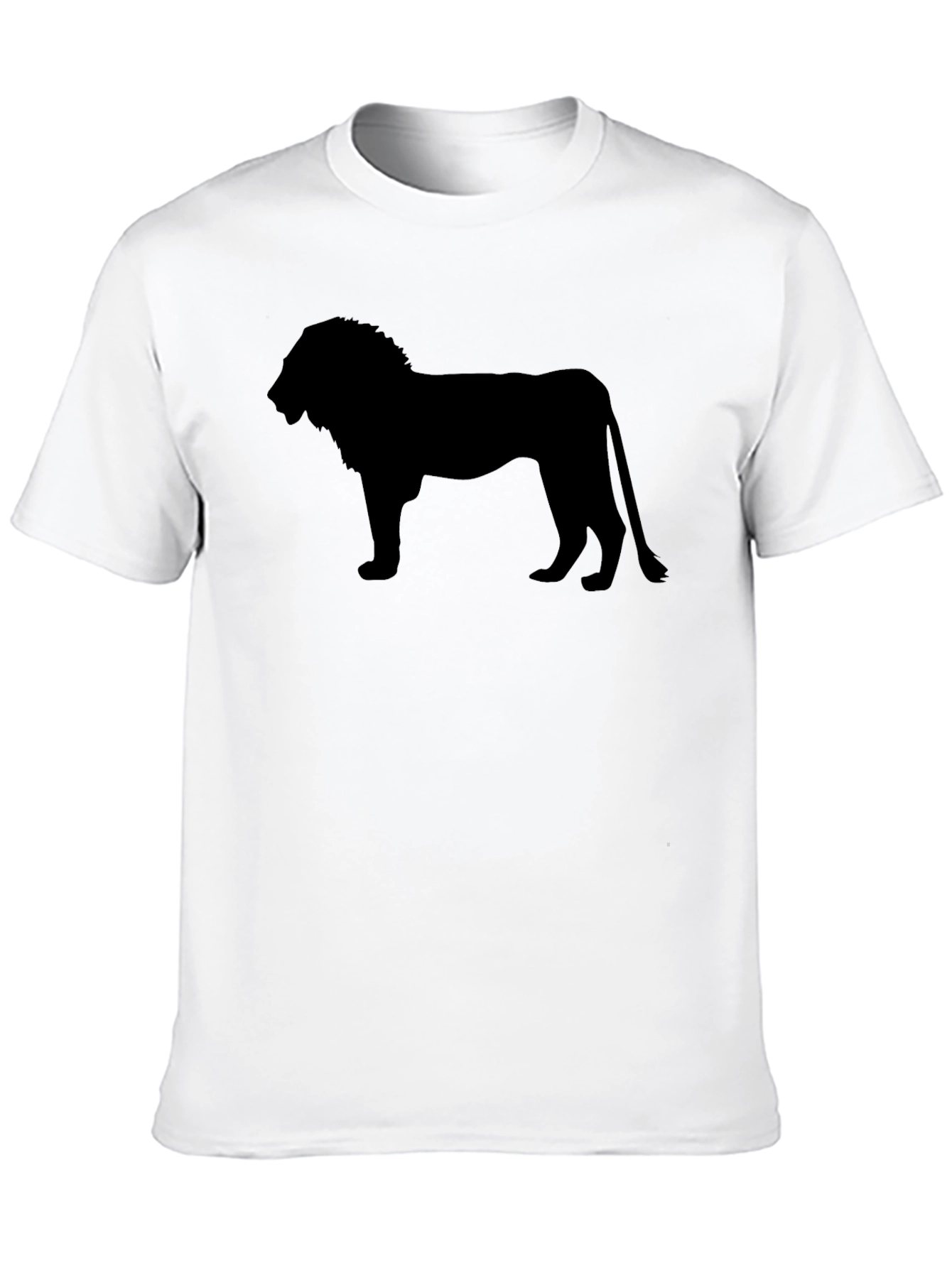 Lion Silhouette Black T-Shirt