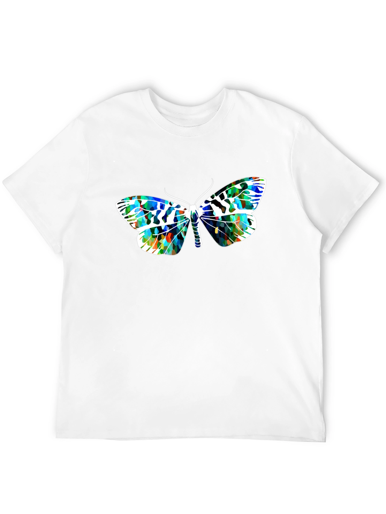Butterfly Graphic Print Black T-Shirt