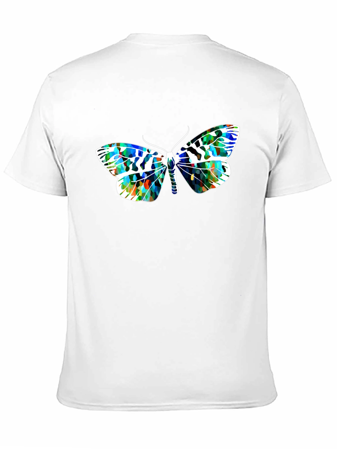 Butterfly Graphic Print Black T-Shirt