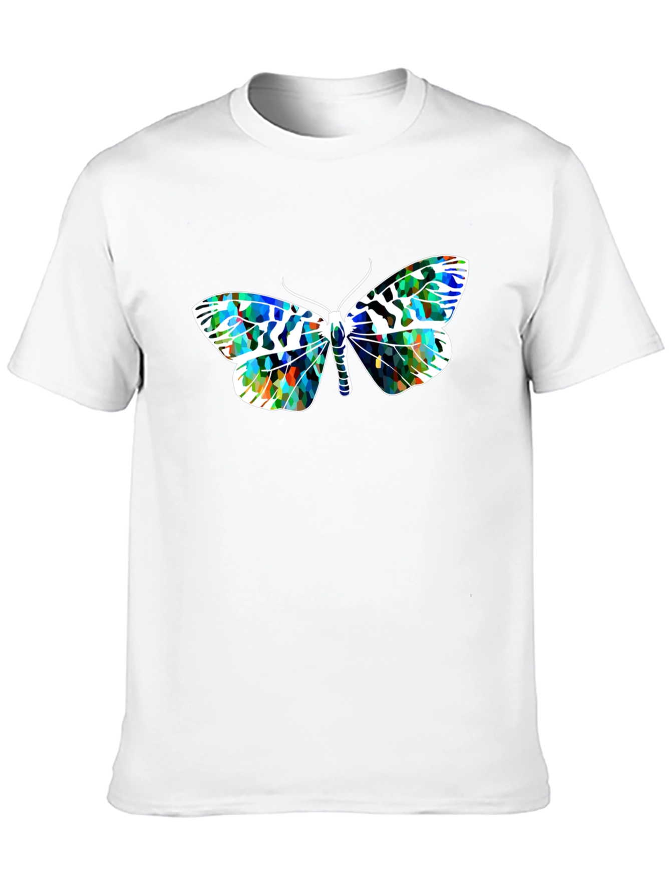 Butterfly Graphic Print Black T-Shirt