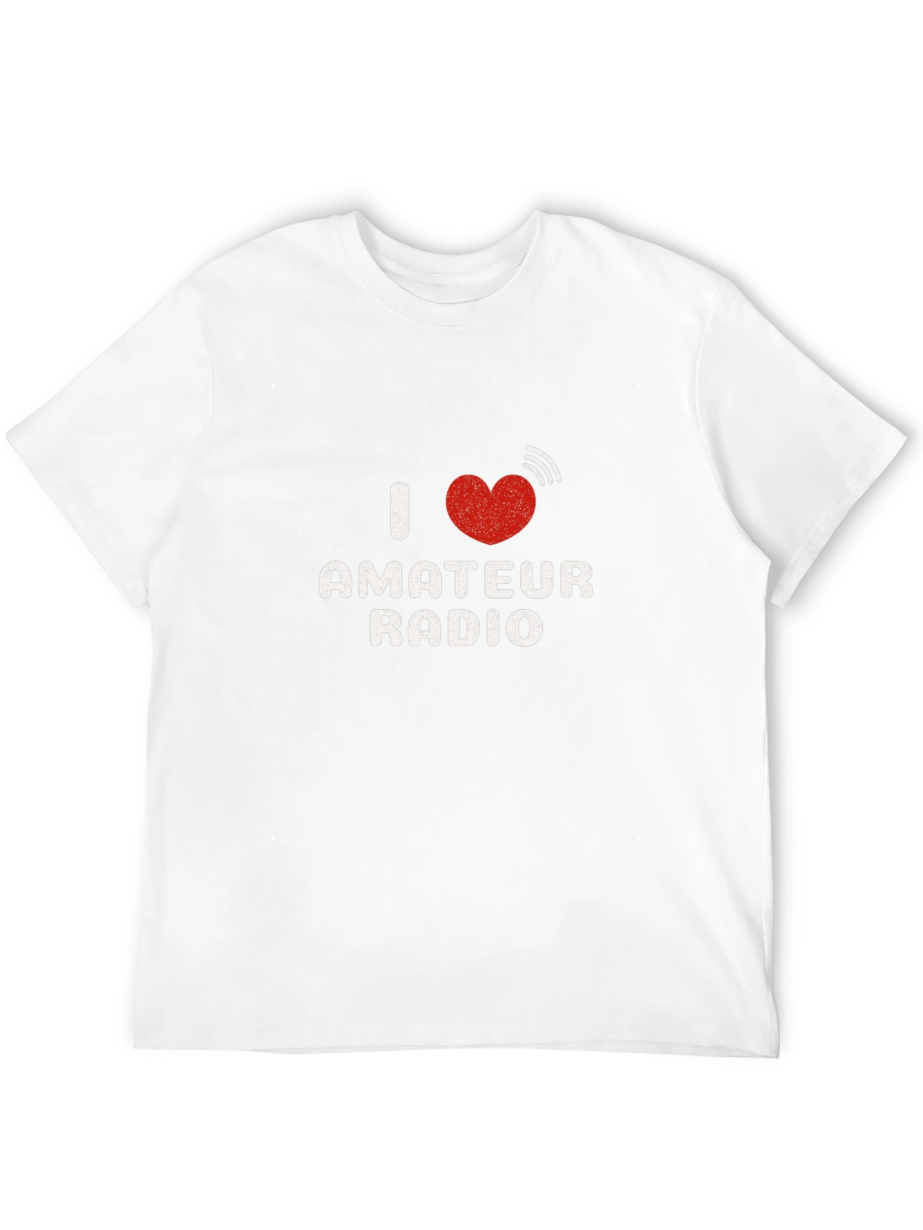 I Heart Amateur Radio Black T-Shirt