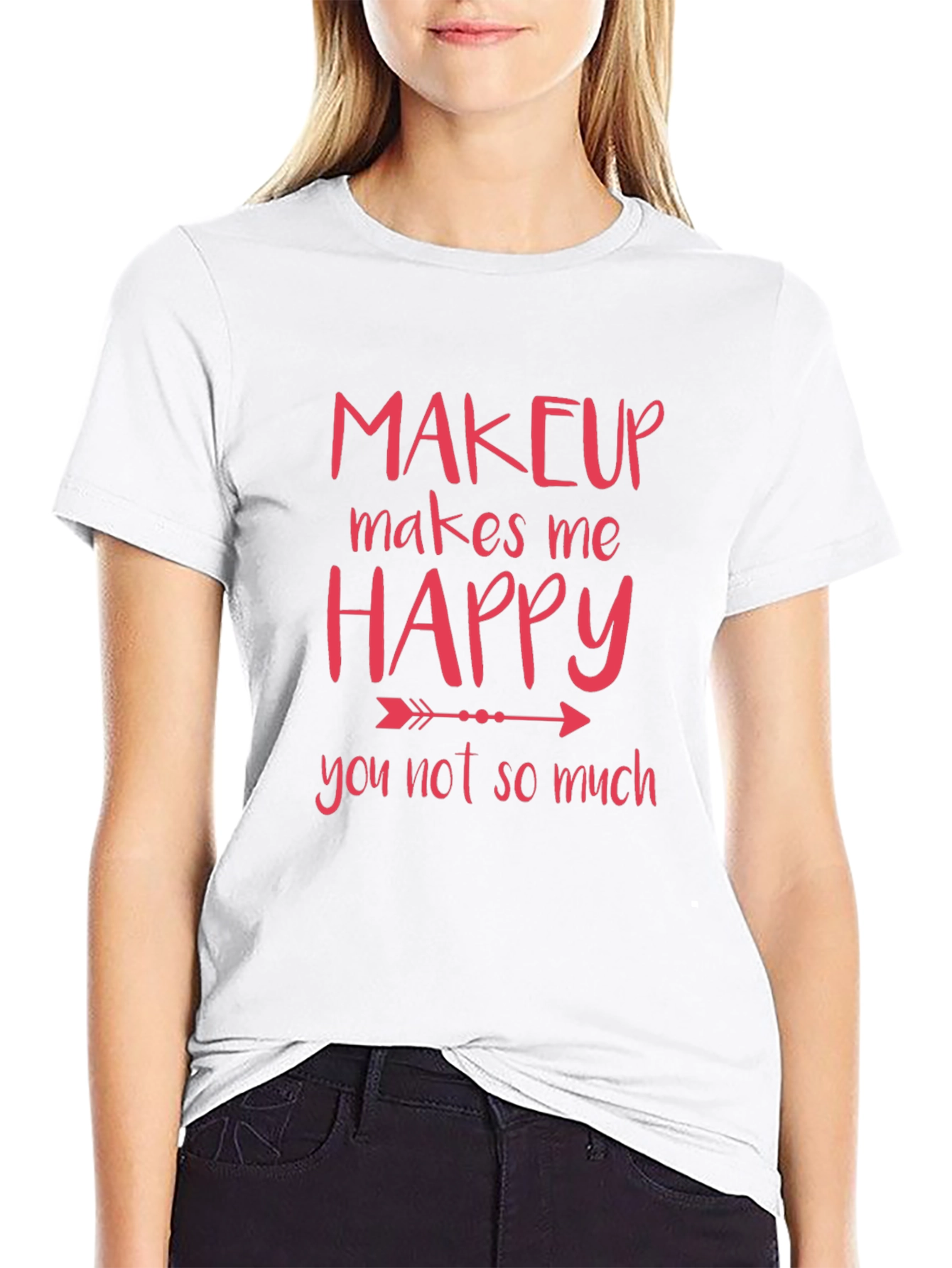 Makeup Makes Me Happy Graphic Tee