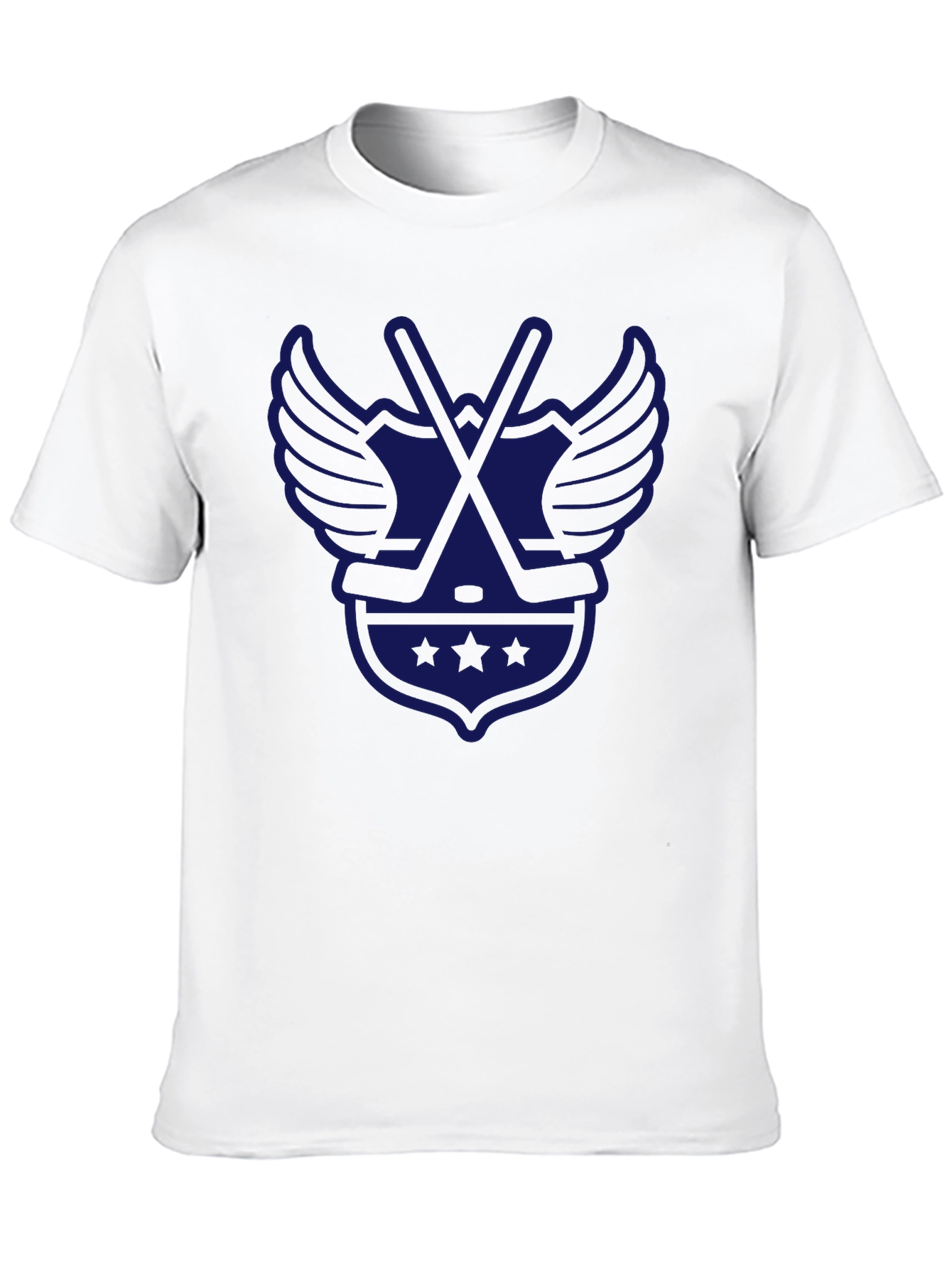 Hockey Wings T-Shirt - Classic Black Tee