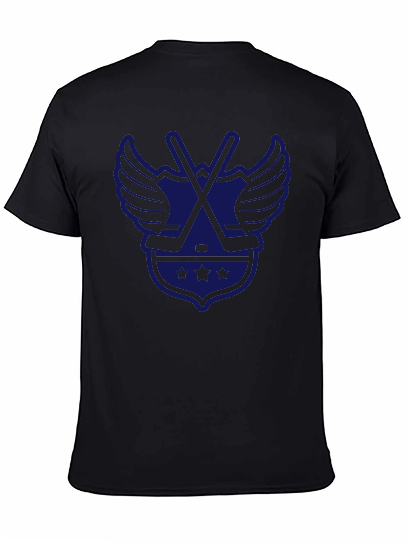 Hockey Wings T-Shirt - Classic Black Tee