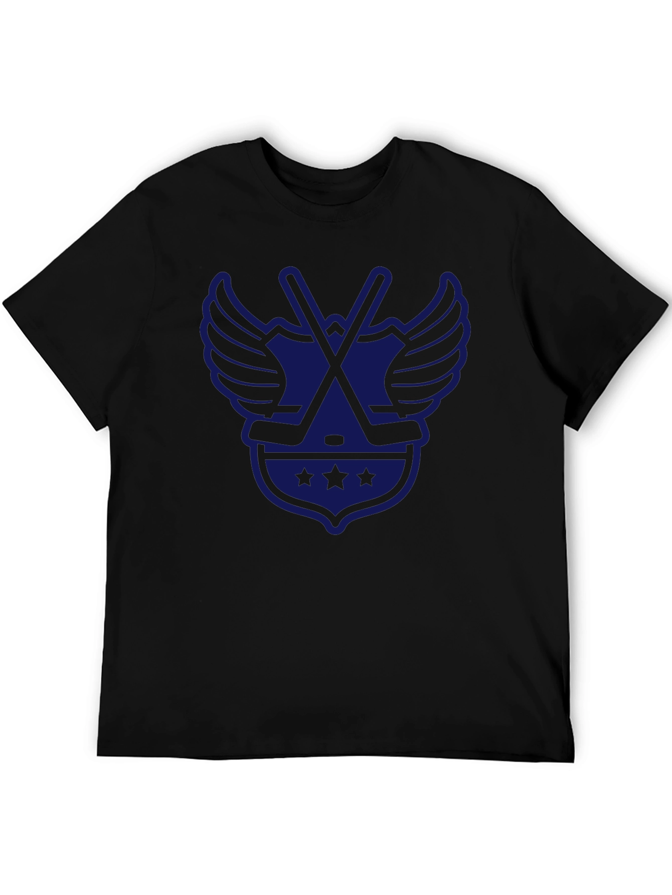 Hockey Wings T-Shirt - Classic Black Tee