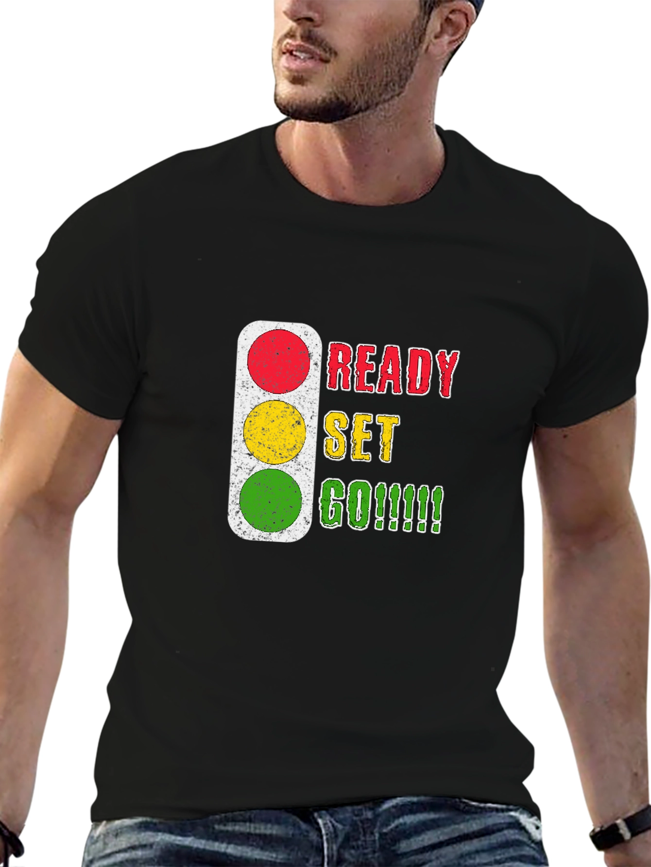 Ready Set Go T-Shirt - Traffic Light Design