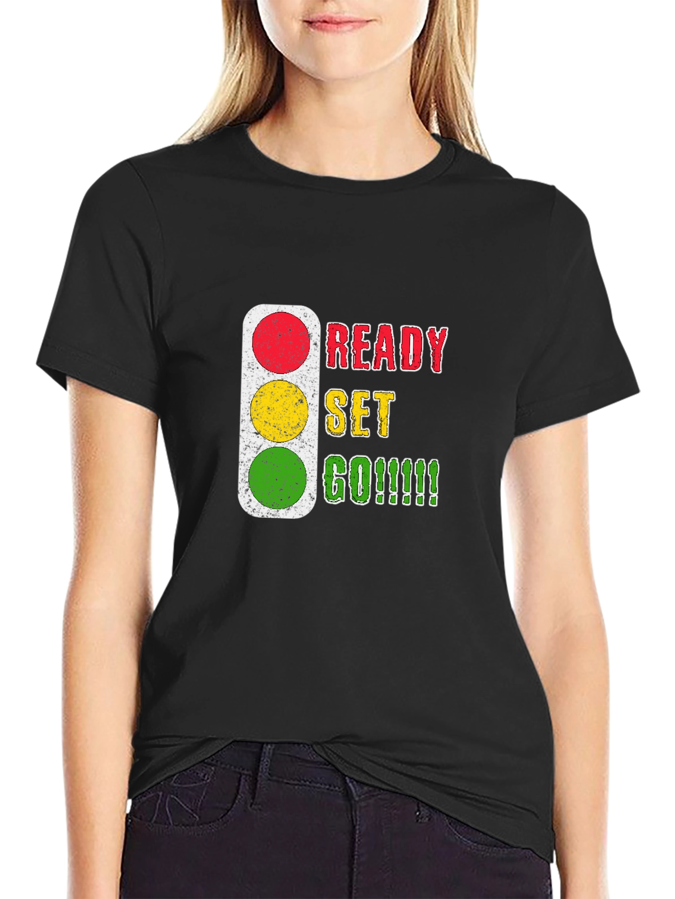 Ready Set Go T-Shirt - Traffic Light Design