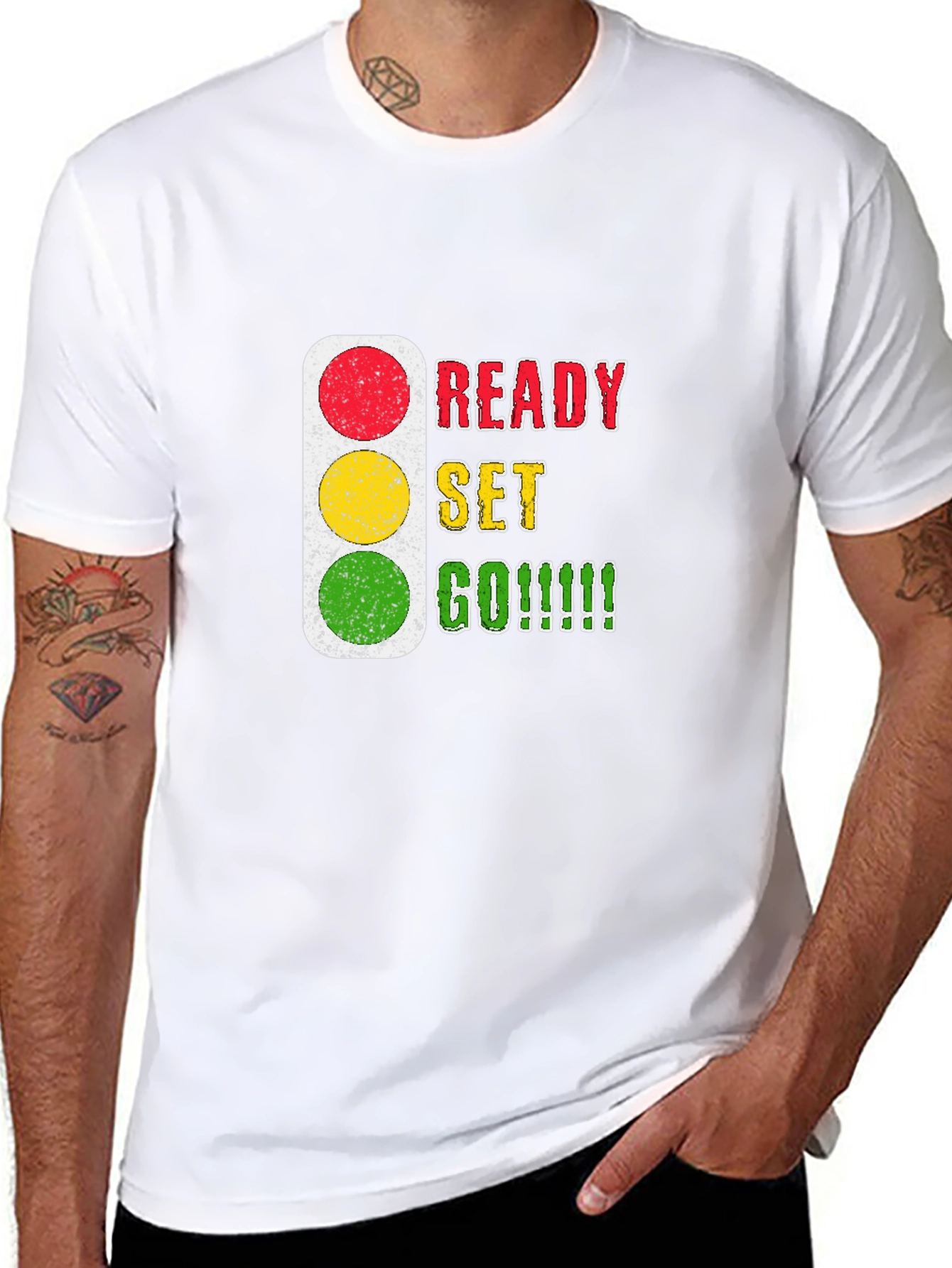 Ready Set Go T-Shirt - Traffic Light Design