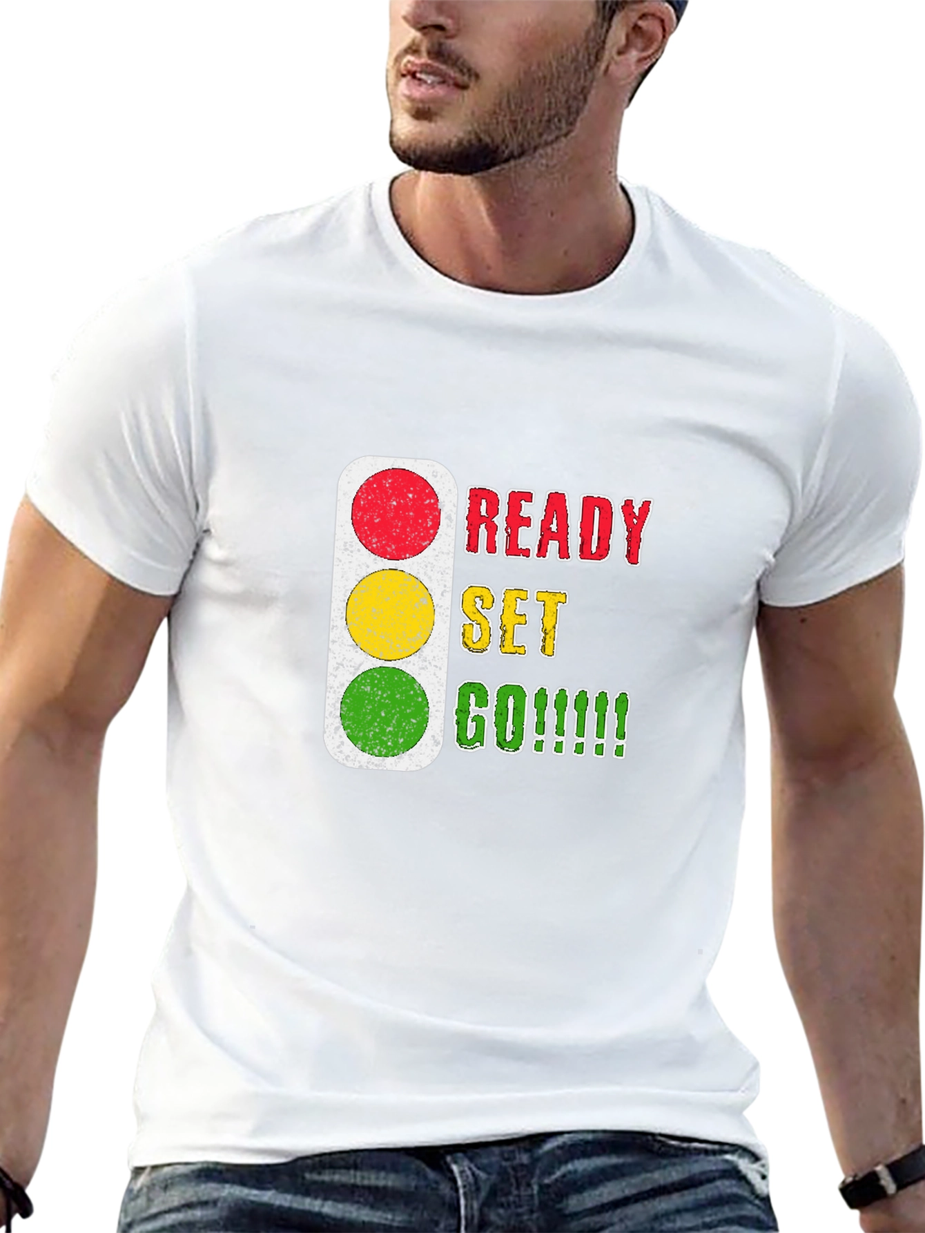 Ready Set Go T-Shirt - Traffic Light Design
